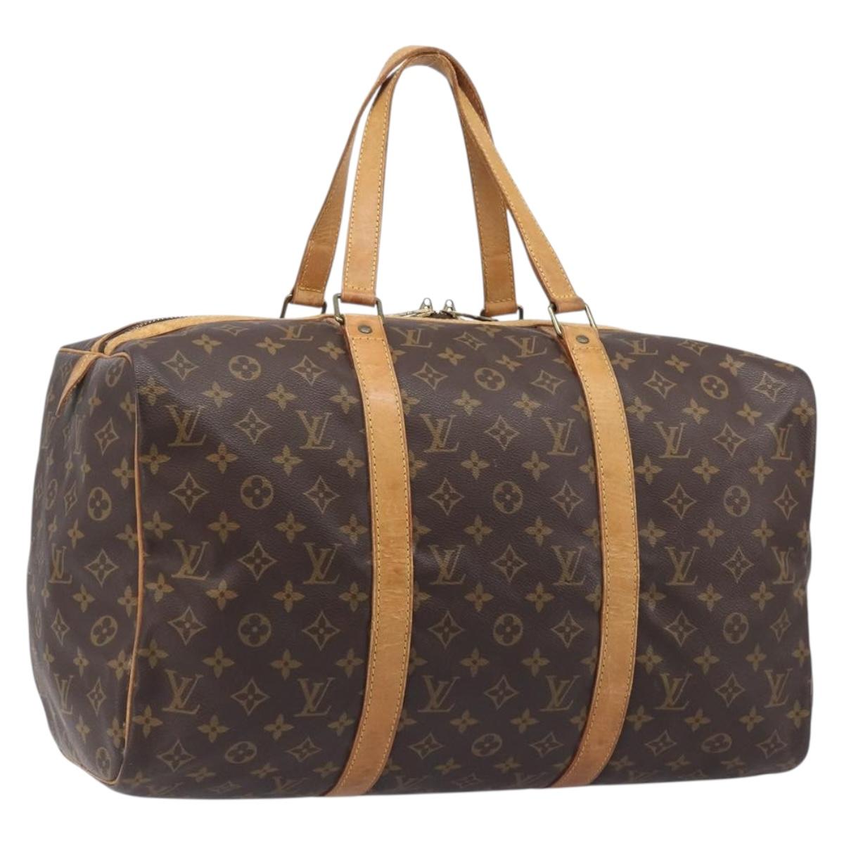 LOUIS VUITTON Monogram Sac Souple 45 Boston Bag M41624 LV Auth 205907