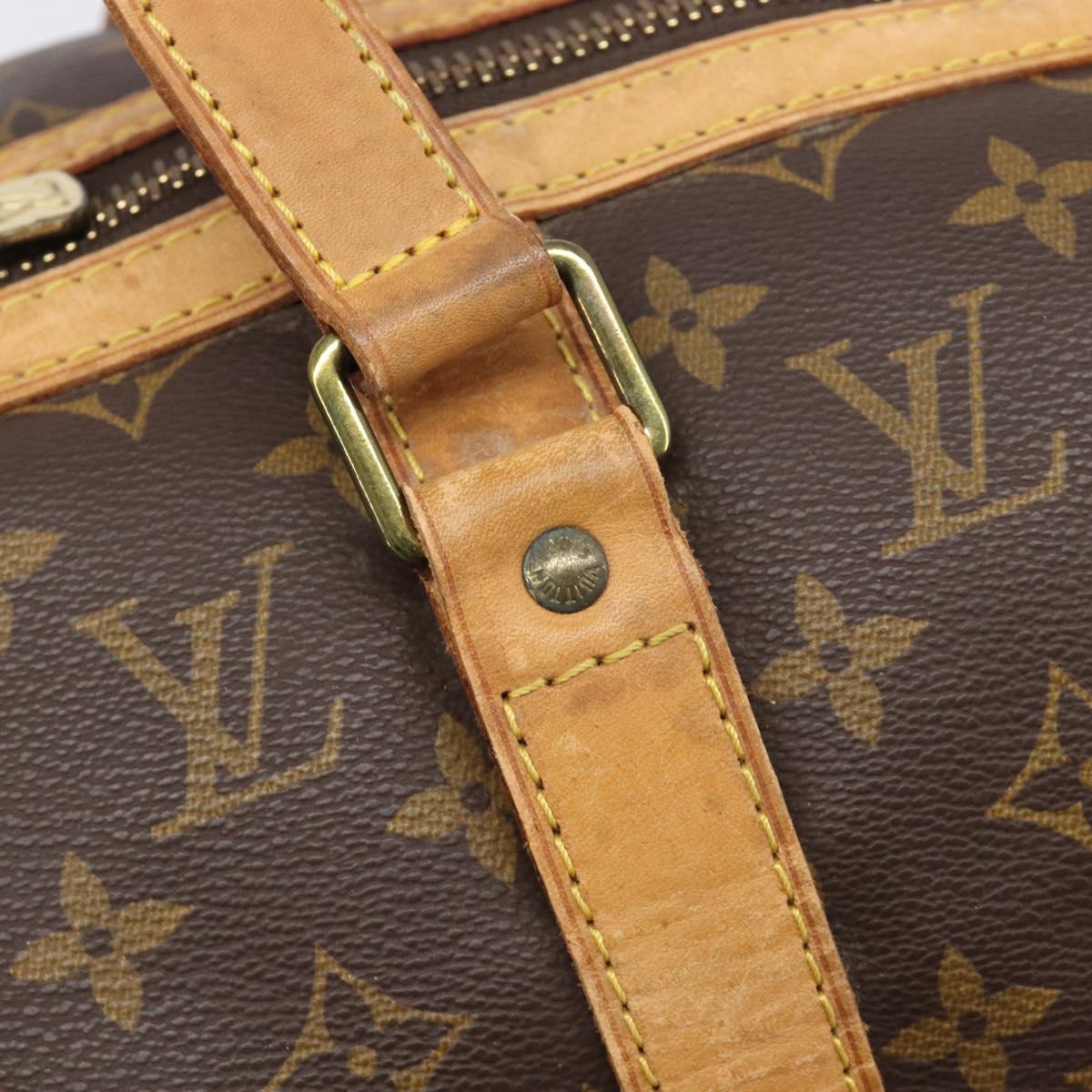 LOUIS VUITTON Monogram Sac Souple 45 Boston Bag M41624 LV Auth 205907