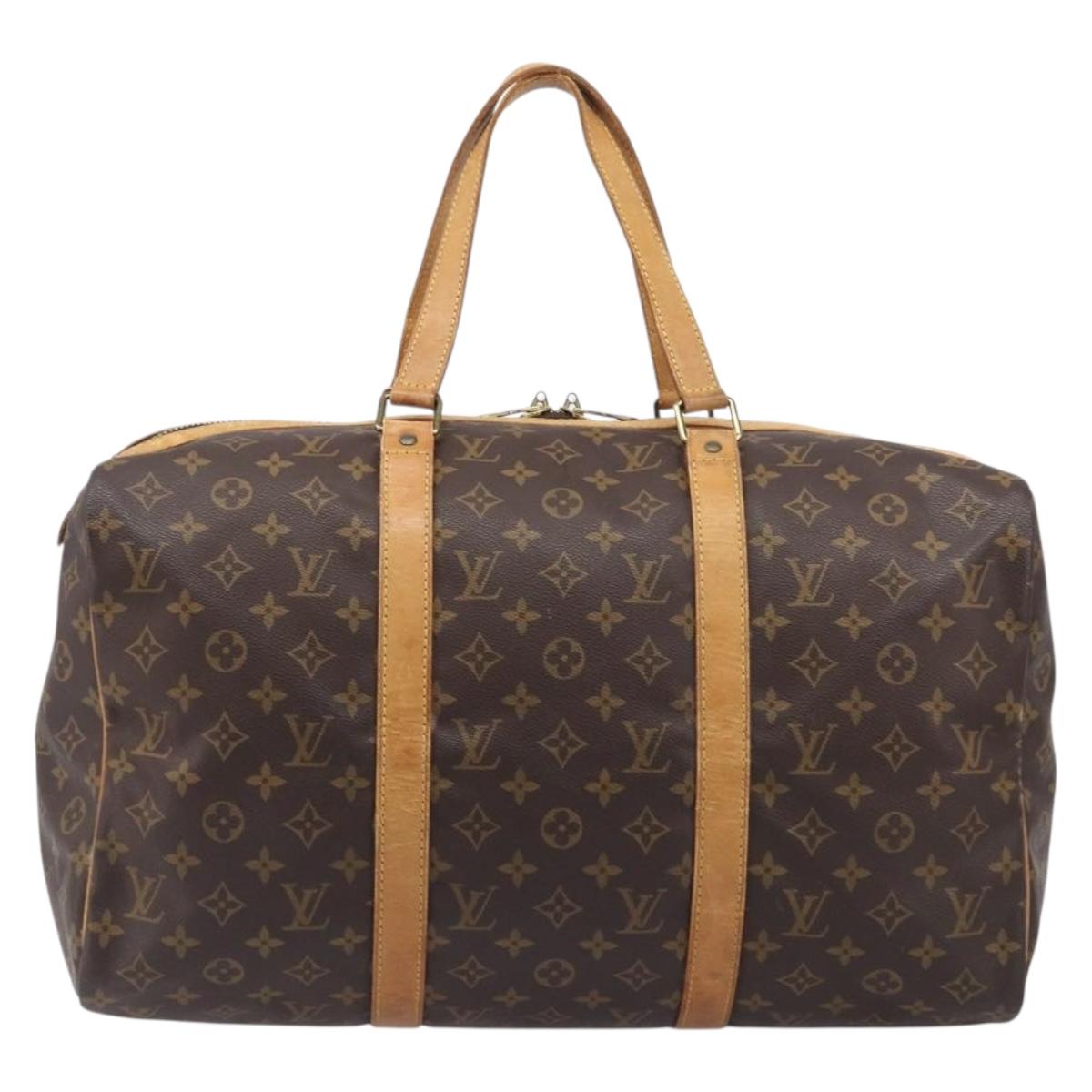 LOUIS VUITTON Monogram Sac Souple 45 Boston Bag M41624 LV Auth 205907