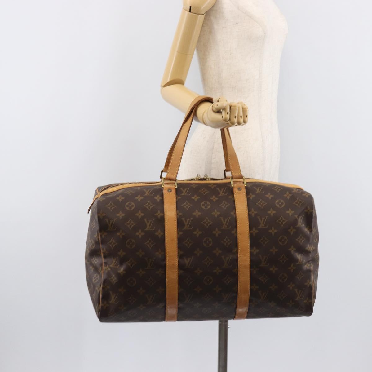 LOUIS VUITTON Monogram Sac Souple 45 Boston Bag M41624 LV Auth 205907