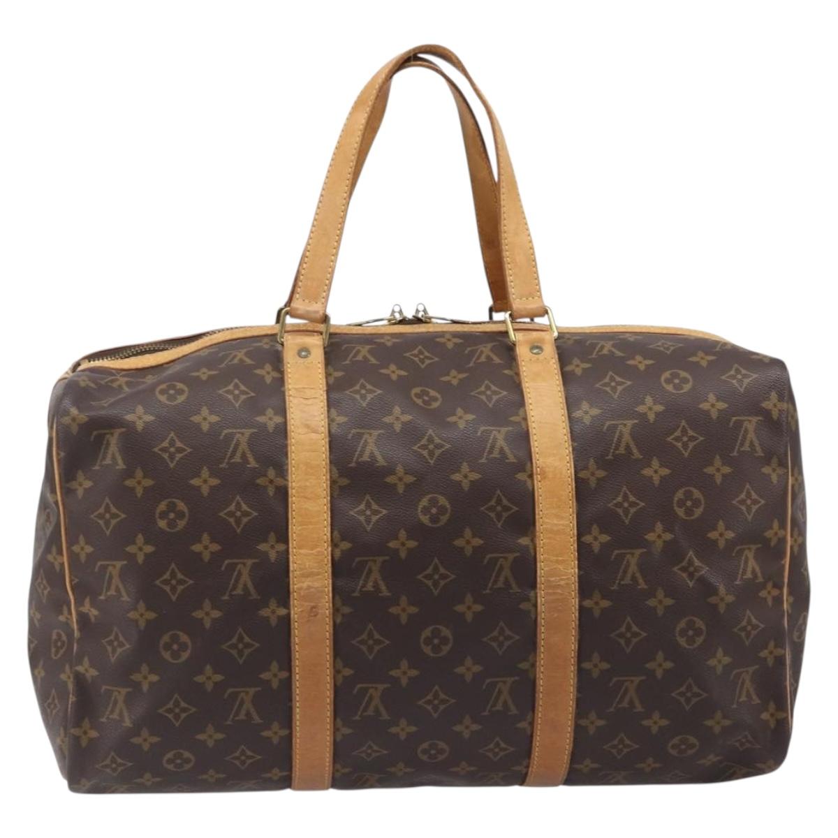 LOUIS VUITTON Monogram Sac Souple 45 Boston Bag M41624 LV Auth 205907