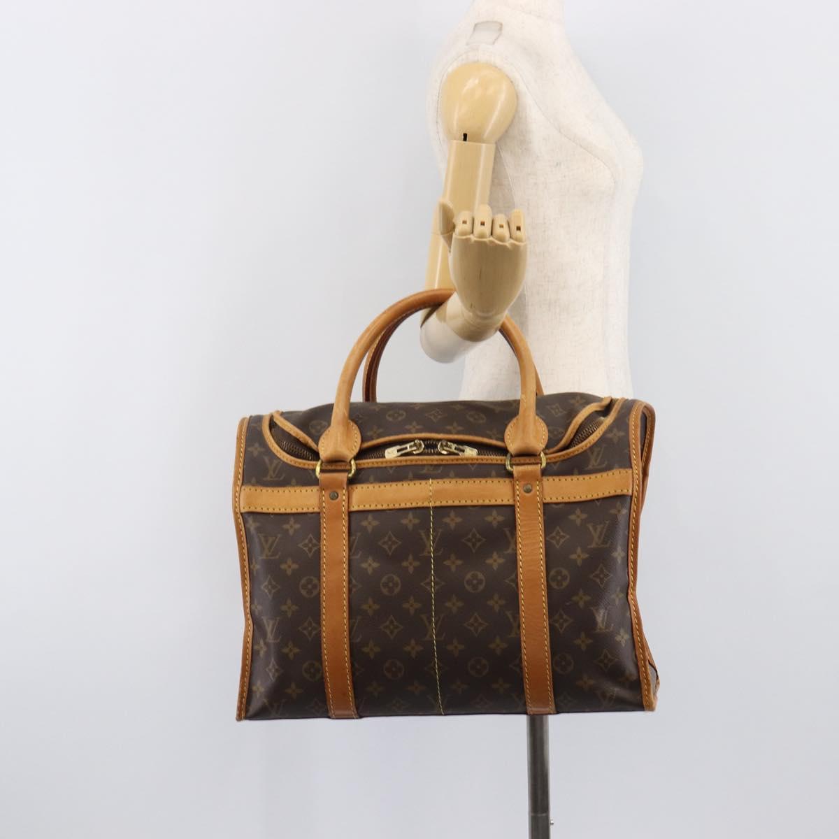 LOUIS VUITTON Monogram Sac Chasseur 40 Pet Carry M41924 LV Auth 205908
