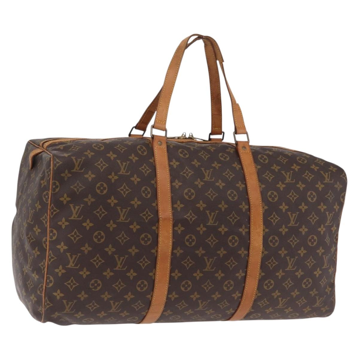 LOUIS VUITTON Monogram Sac Souple 55 Boston Bag M41622 LV Auth 205911