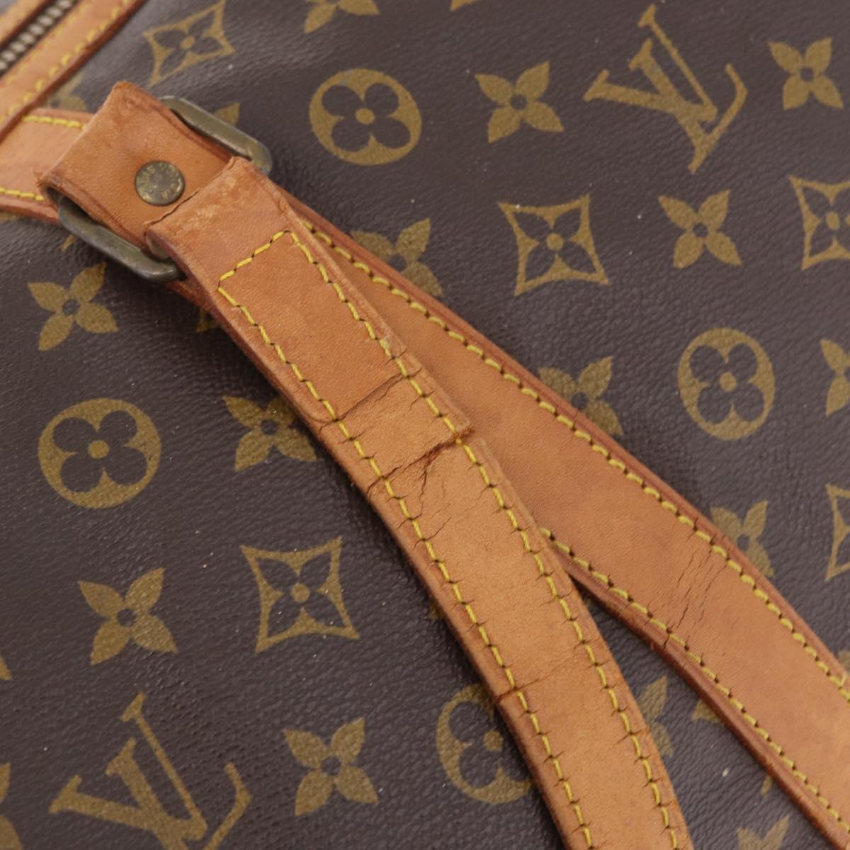 LOUIS VUITTON Monogram Sac Souple 55 Boston Bag M41622 LV Auth 205911