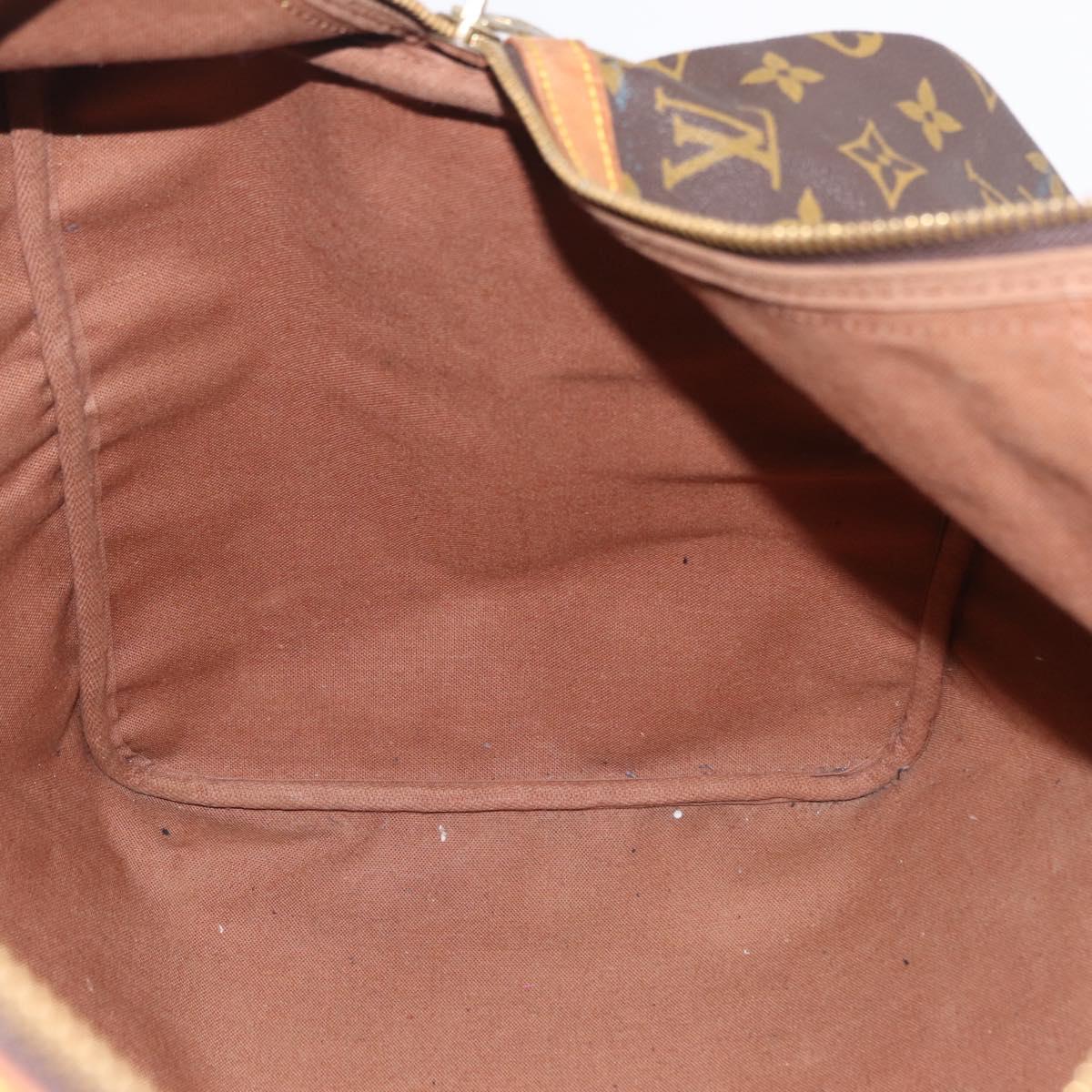 LOUIS VUITTON Monogram Sac Souple 55 Boston Bag M41622 LV Auth 205911
