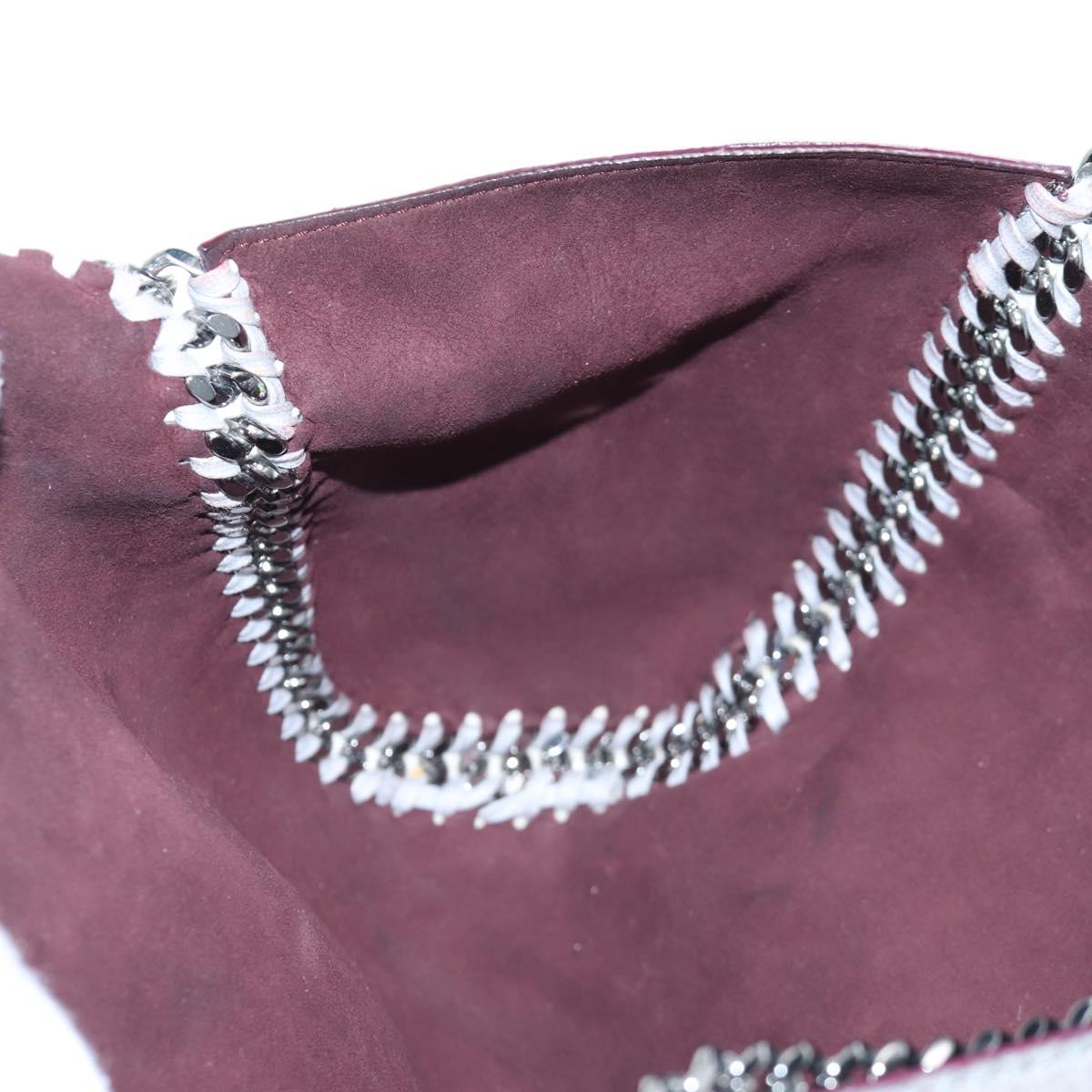 Stella MacCartney Falabella Chain Shoulder Bag Polyester 2way Gray Auth 205919V