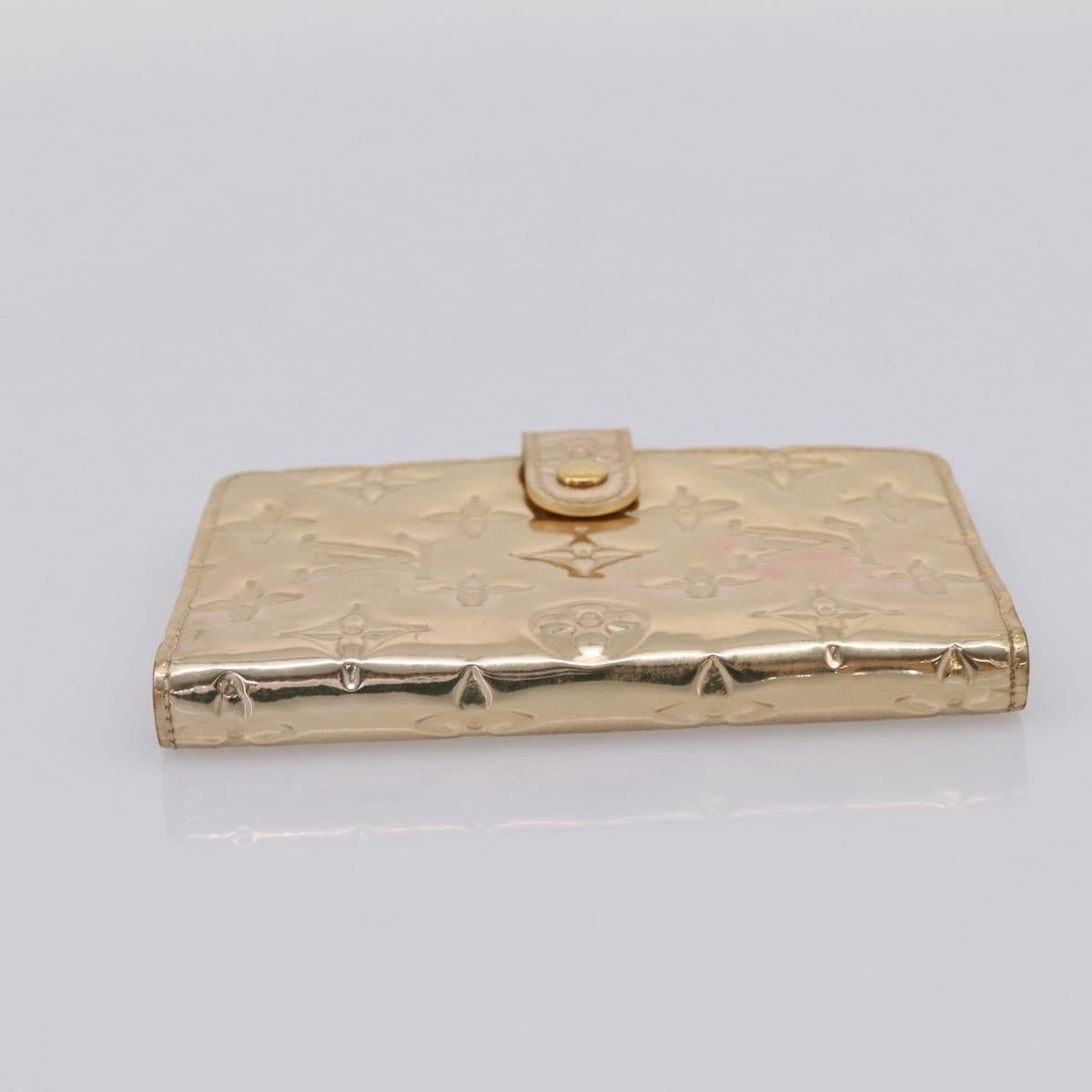 LOUIS VUITTON Miroir Agenda PM Day Planner Cover Gold R20962 LV Auth 205923A