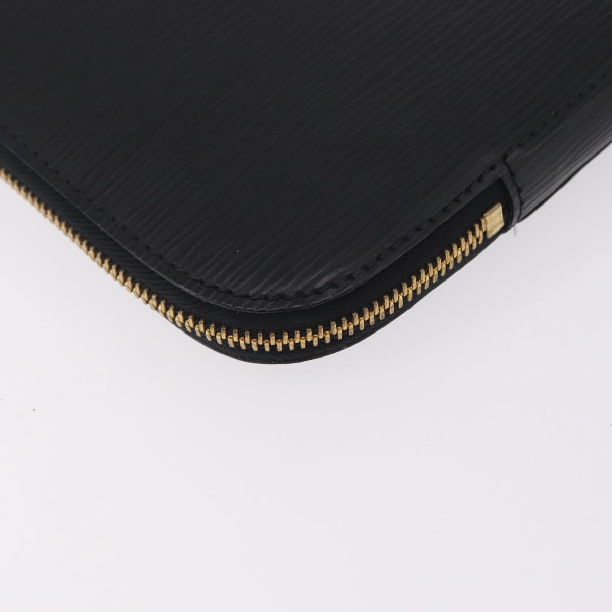 LOUIS VUITTON Epi Posh Documents Clutch Bag Black M54492 LV Auth 205934A