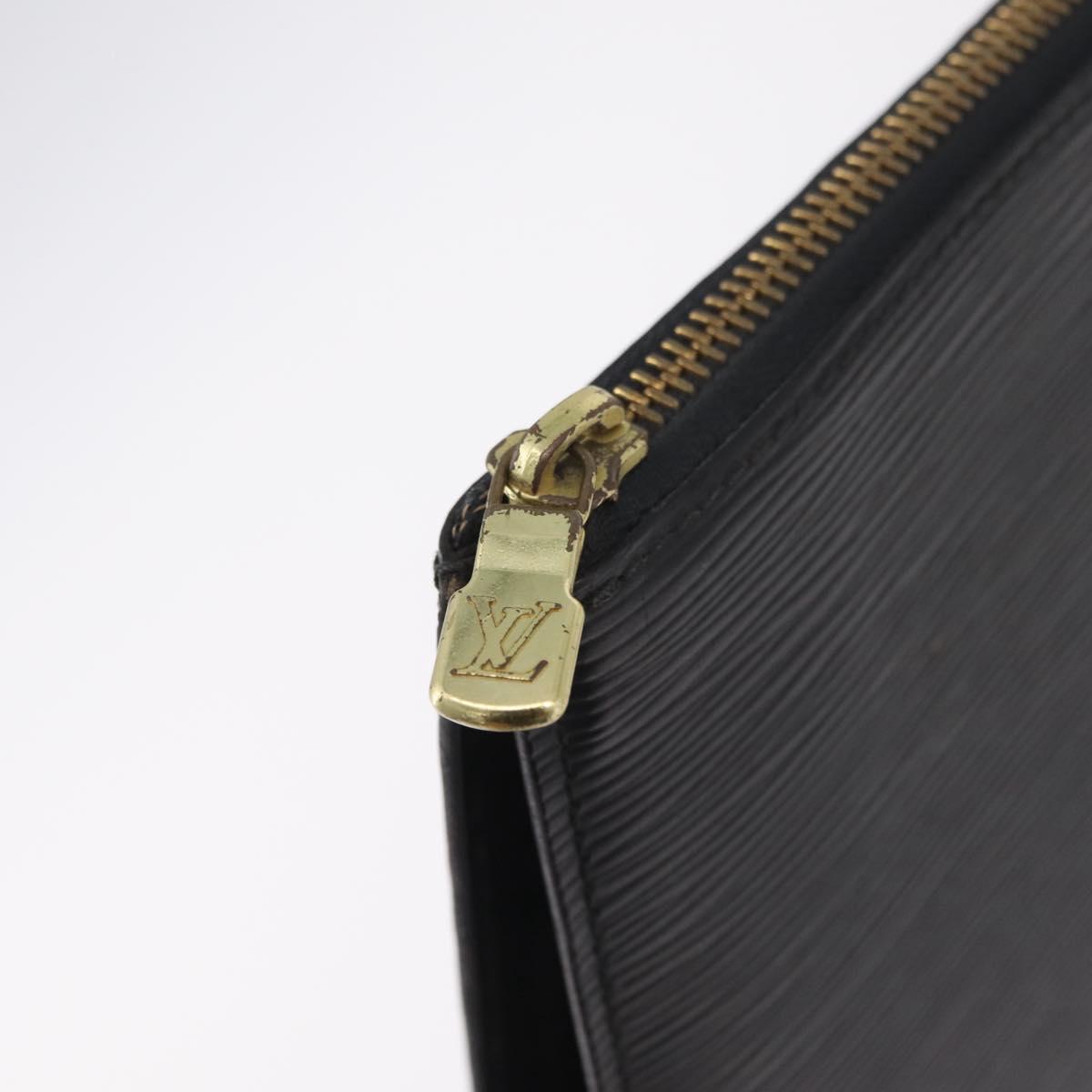 LOUIS VUITTON Epi Posh Documents Clutch Bag Black M54492 LV Auth 205934A