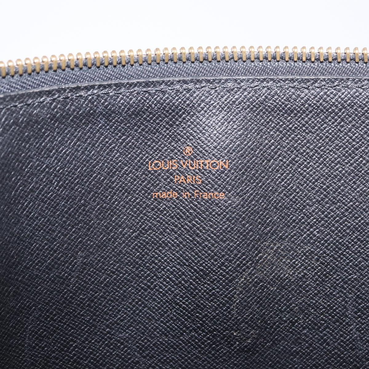 LOUIS VUITTON Epi Posh Documents Clutch Bag Black M54492 LV Auth 205934A
