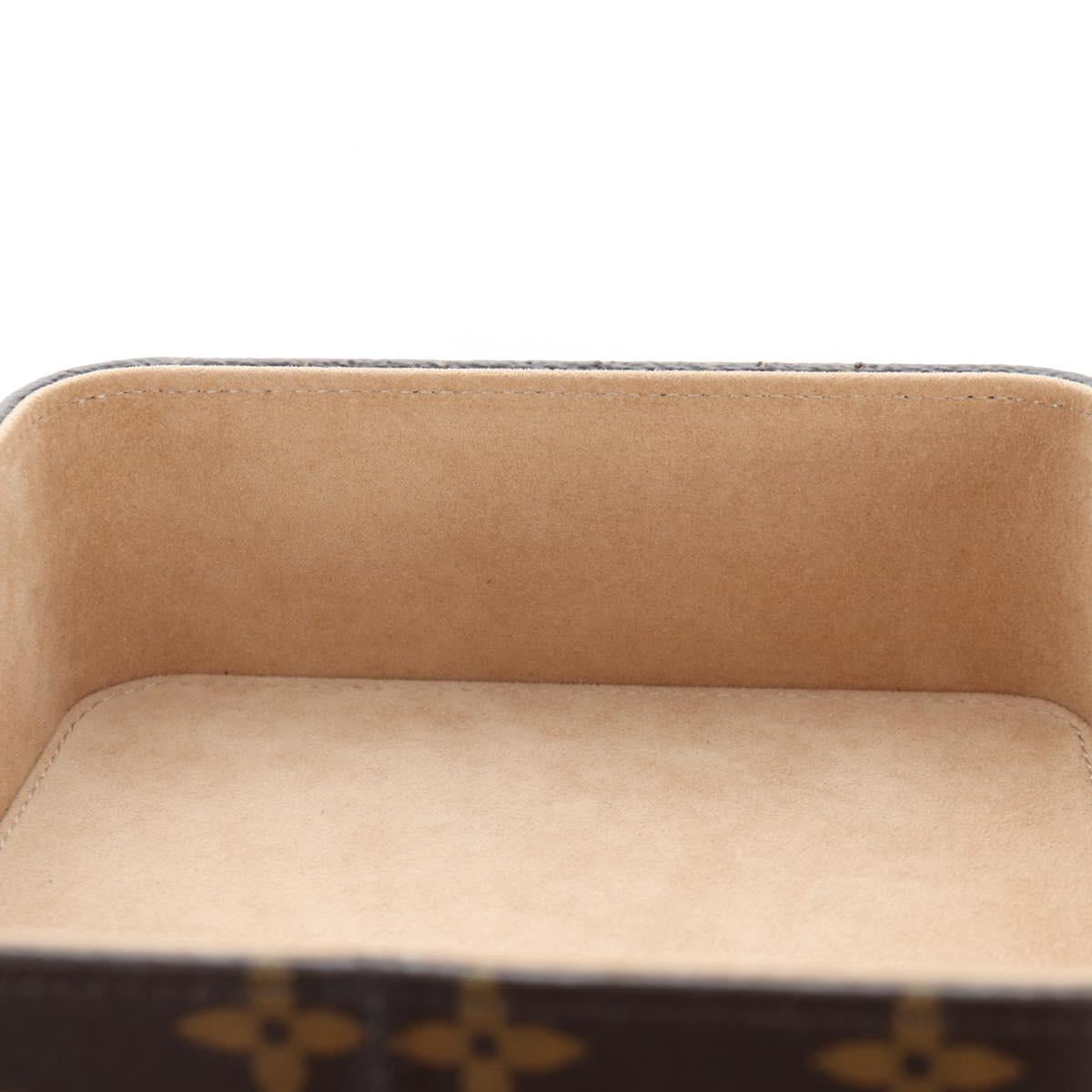 LOUIS VUITTON Monogram Jewelry Box LV Auth 205939M