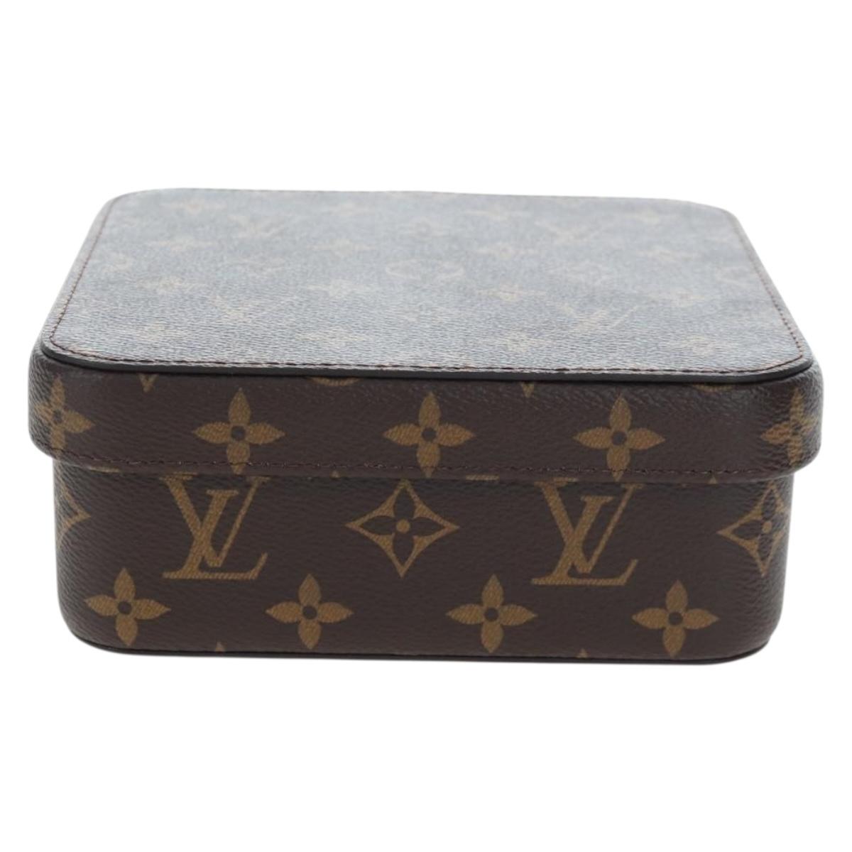 LOUIS VUITTON Monogram Jewelry Box LV Auth 205939M