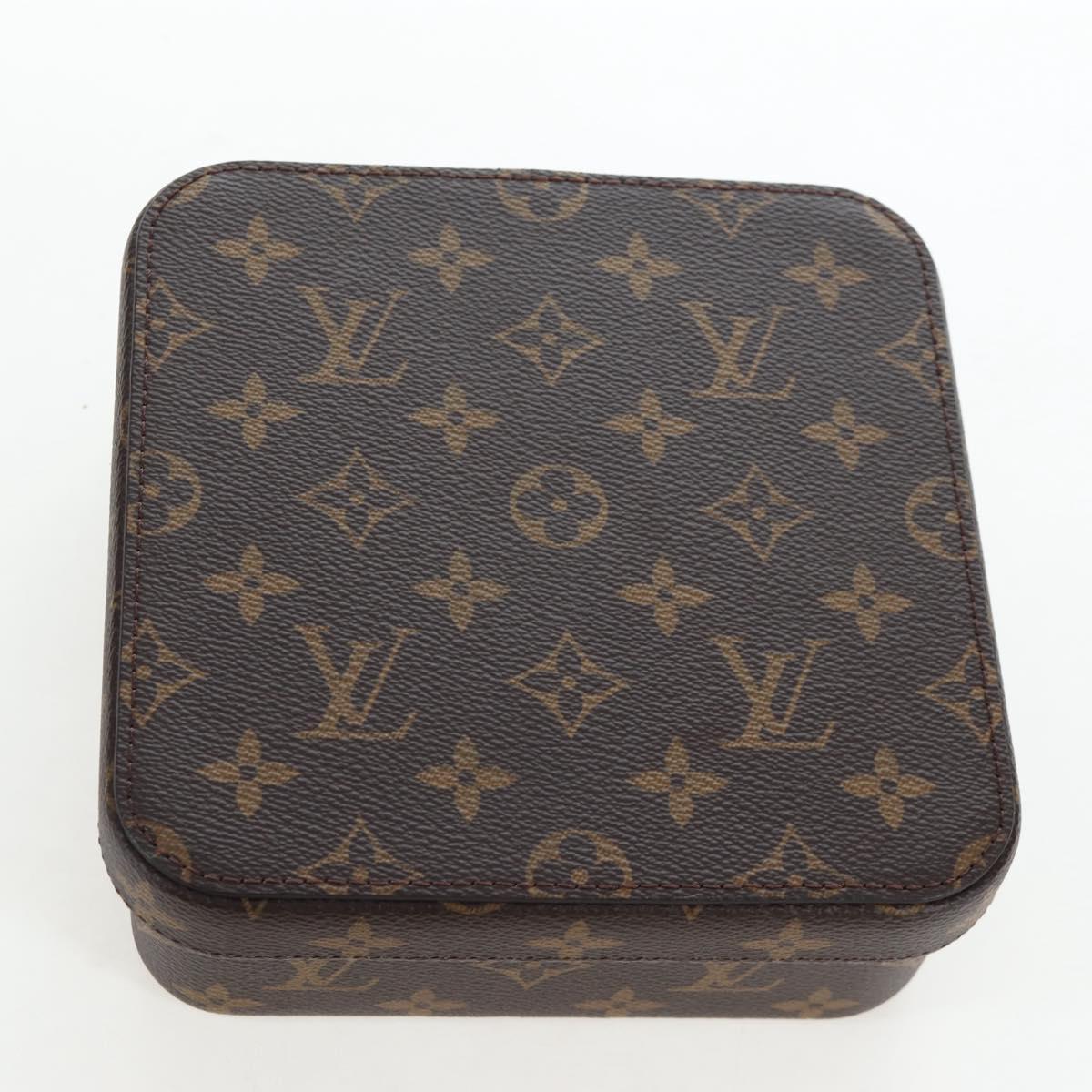 LOUIS VUITTON Monogram Jewelry Box LV Auth 205939M