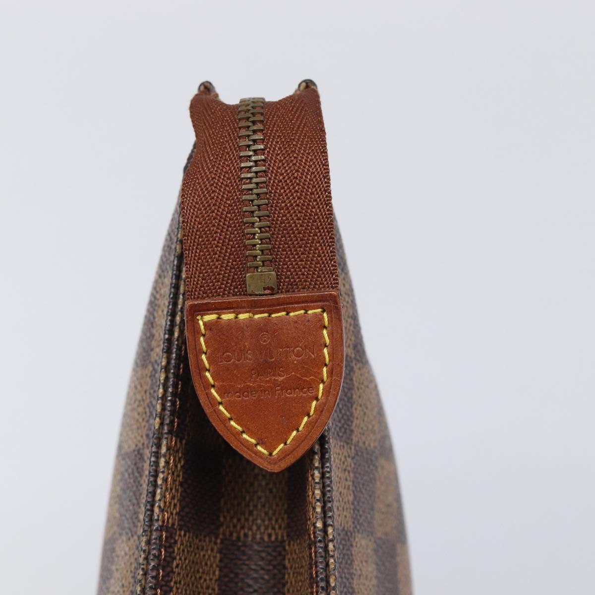LOUIS VUITTON Damier Ebene Poche Toilette 26 Pouch N47543 LV Auth 205944A