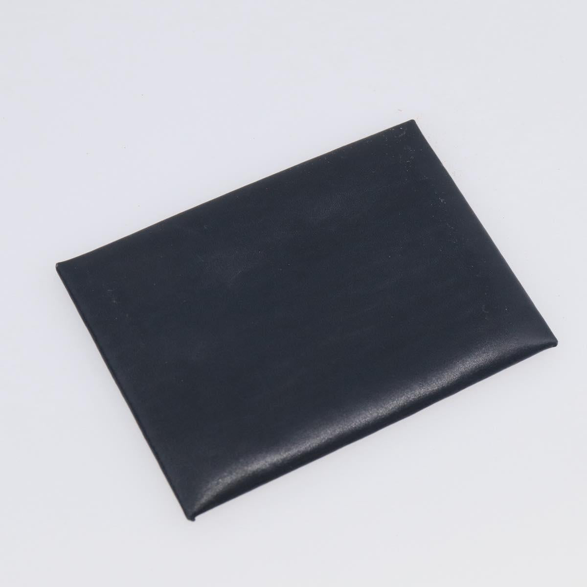 PRADA Accessory Pouch Nylon Black Silver Auth 205946A