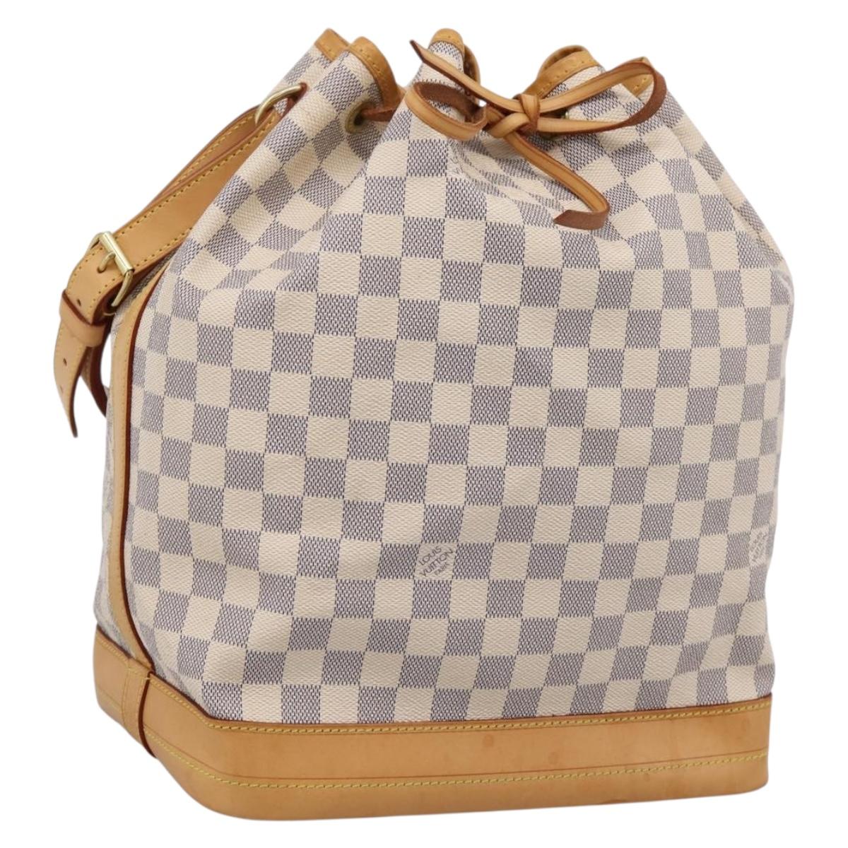 LOUIS VUITTON Damier Azur Noe Shoulder Bag N42222 LV Auth 205948V