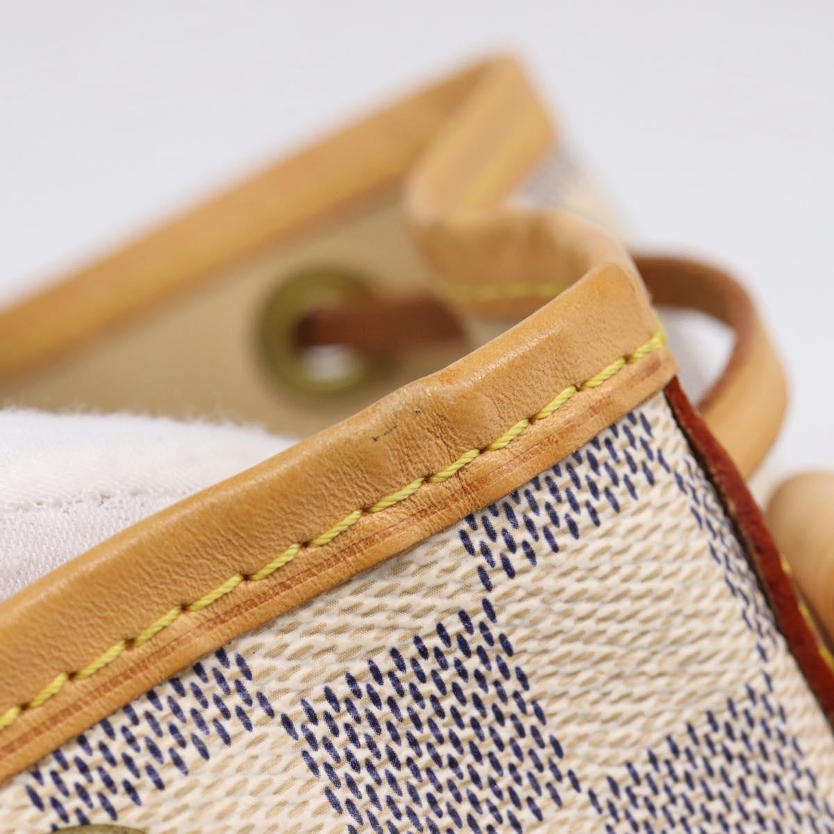 LOUIS VUITTON Damier Azur Noe Shoulder Bag N42222 LV Auth 205948V