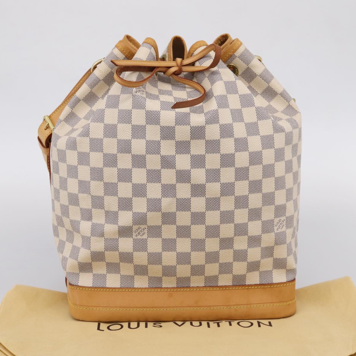 LOUIS VUITTON Damier Azur Noe Shoulder Bag N42222 LV Auth 205948V