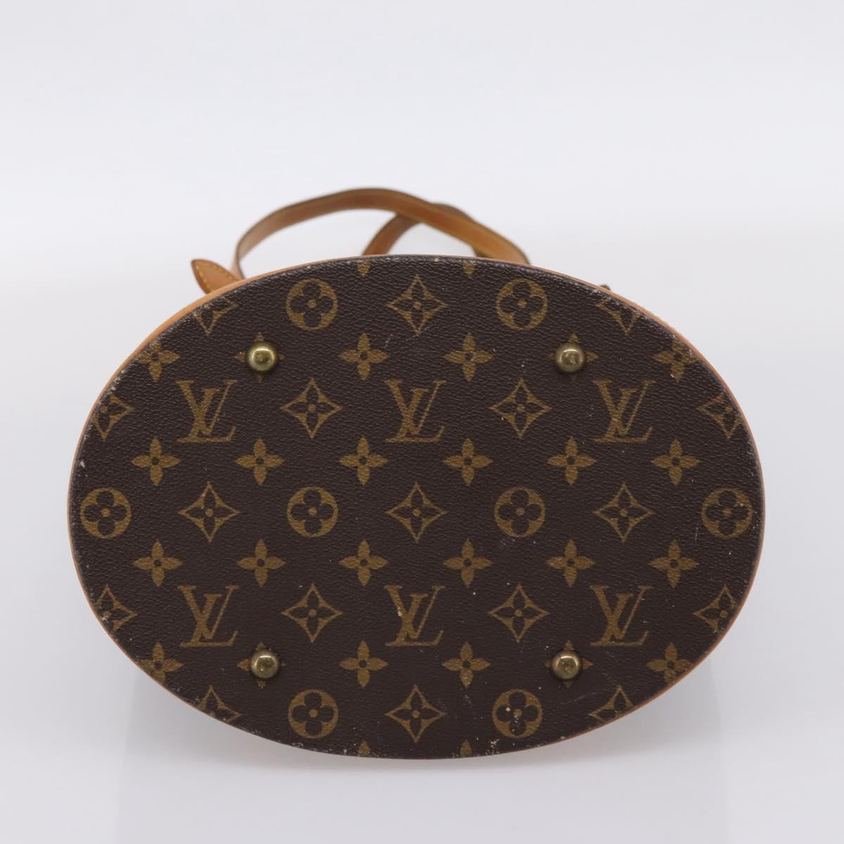 LOUIS VUITTON Monogram Bucket GM Shoulder Bag M42236 LV Auth 205955