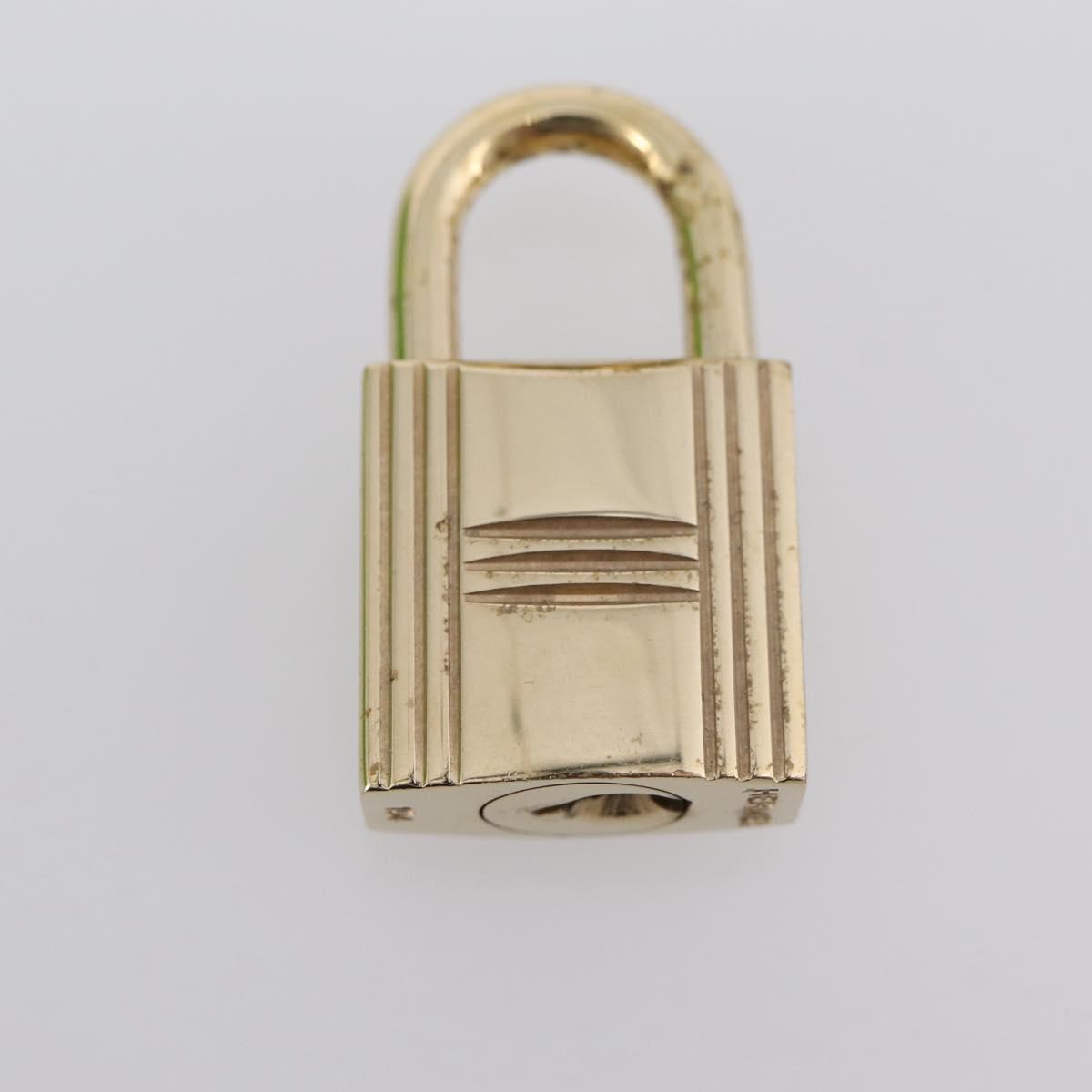 HERMES Kelly 32 Hand Bag Leather 2way Green Gold Auth 205964SM