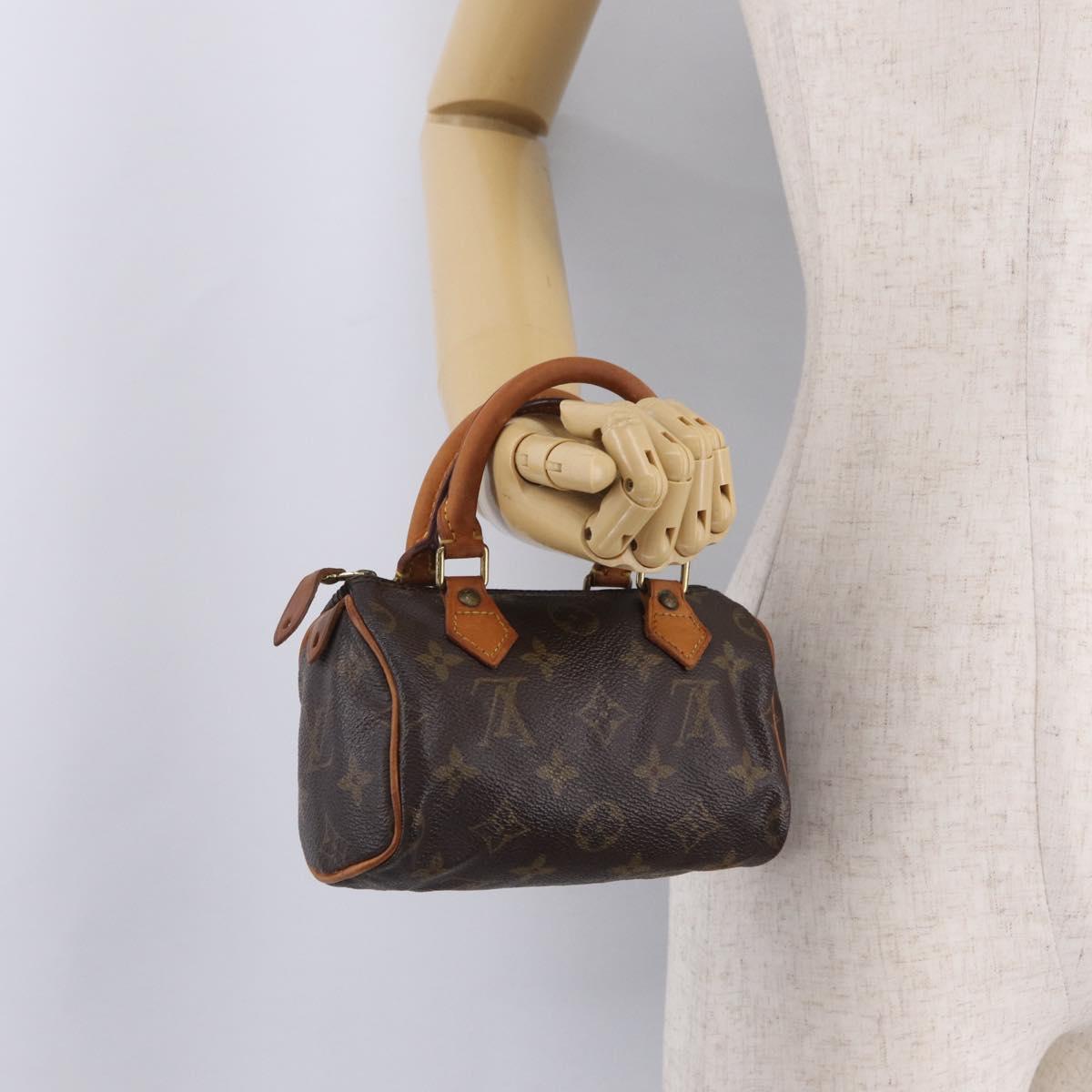 LOUIS VUITTON Monogram Mini Speedy Hand Bag M41534 LV Auth 205974A