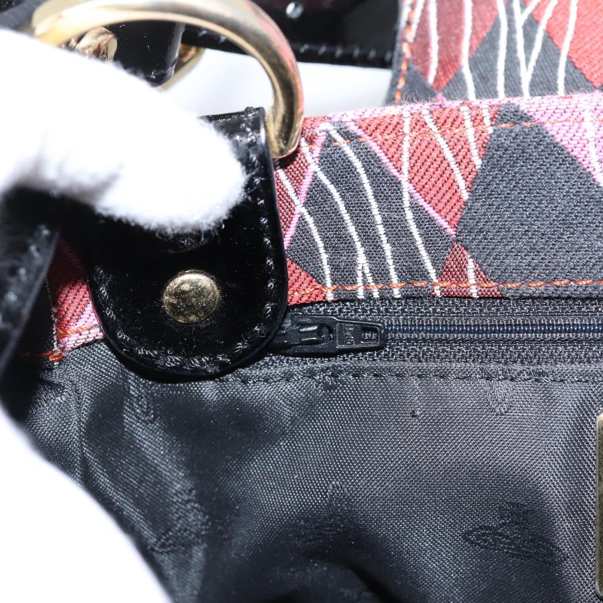 Vivienne Westwood Shoulder Bag Canvas Multicolor Gold Auth 205998V