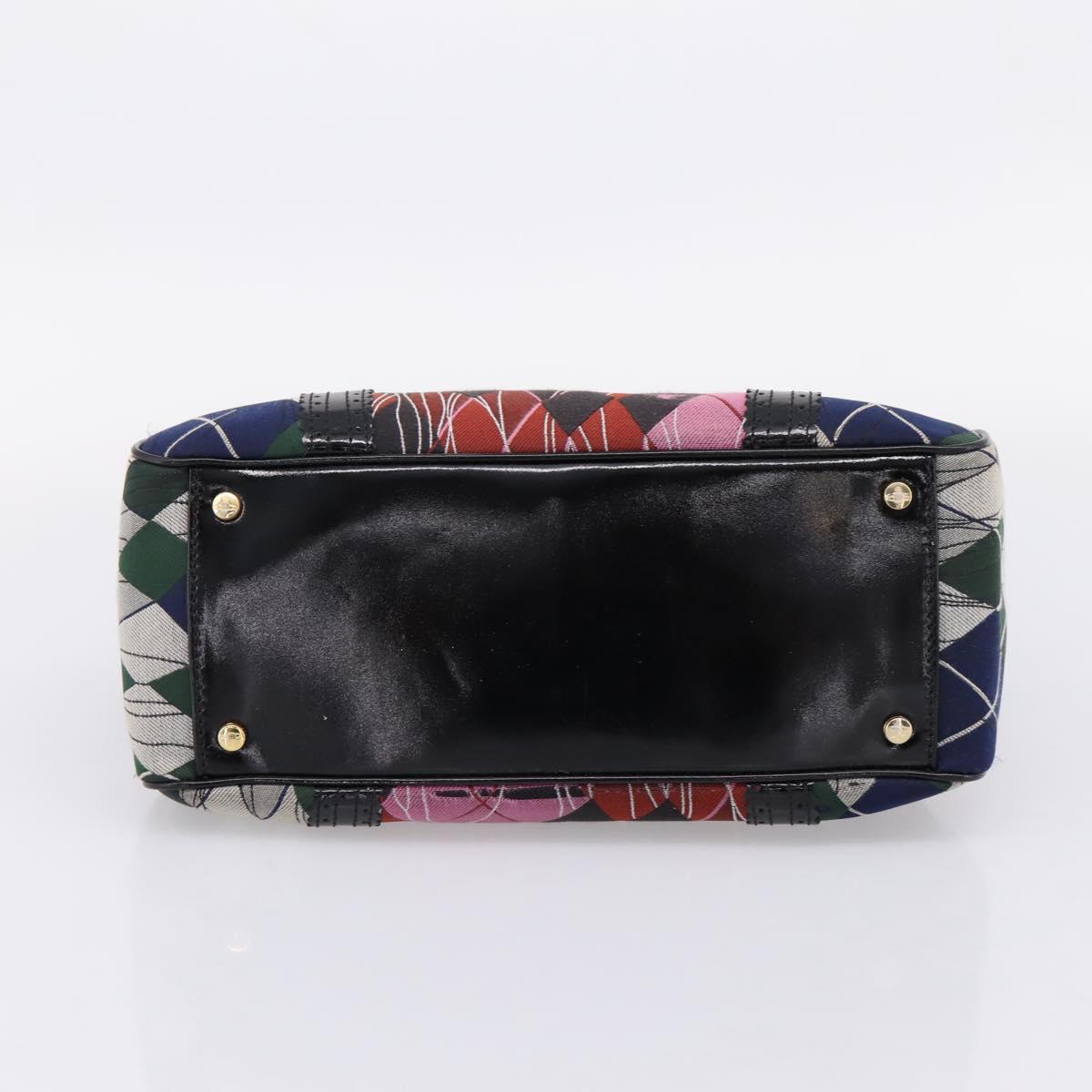 Vivienne Westwood Shoulder Bag Canvas Multicolor Gold Auth 205998V
