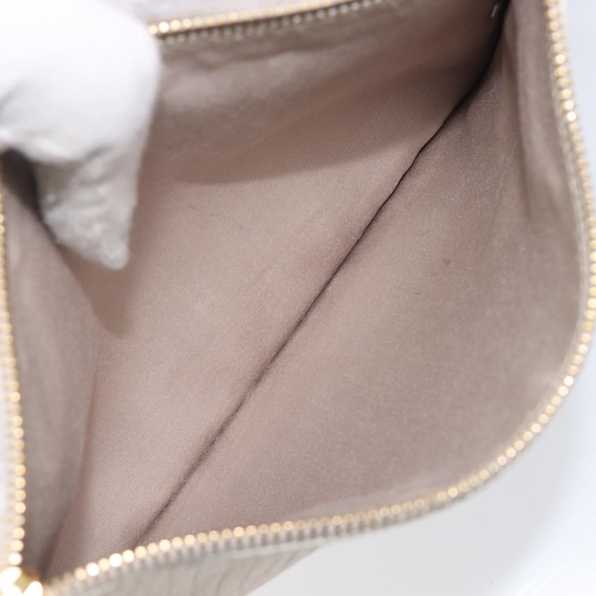 Miu Miu Tote Bag Raffia Beige Gold Auth 205999A