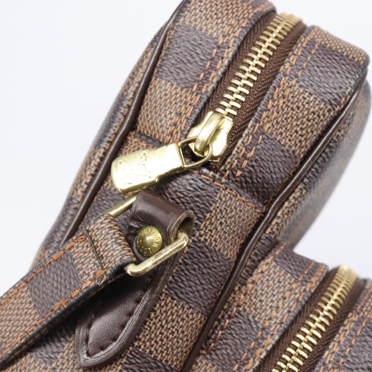 LOUIS VUITTON Damier Ebene Amazon Shoulder Bag N48074 LV Auth 206006A