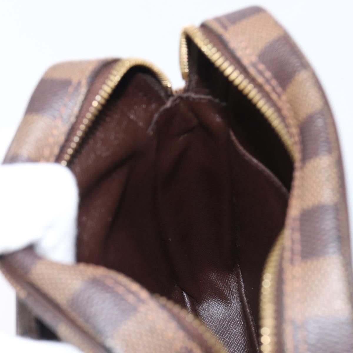 LOUIS VUITTON Damier Ebene Amazon Shoulder Bag N48074 LV Auth 206006A