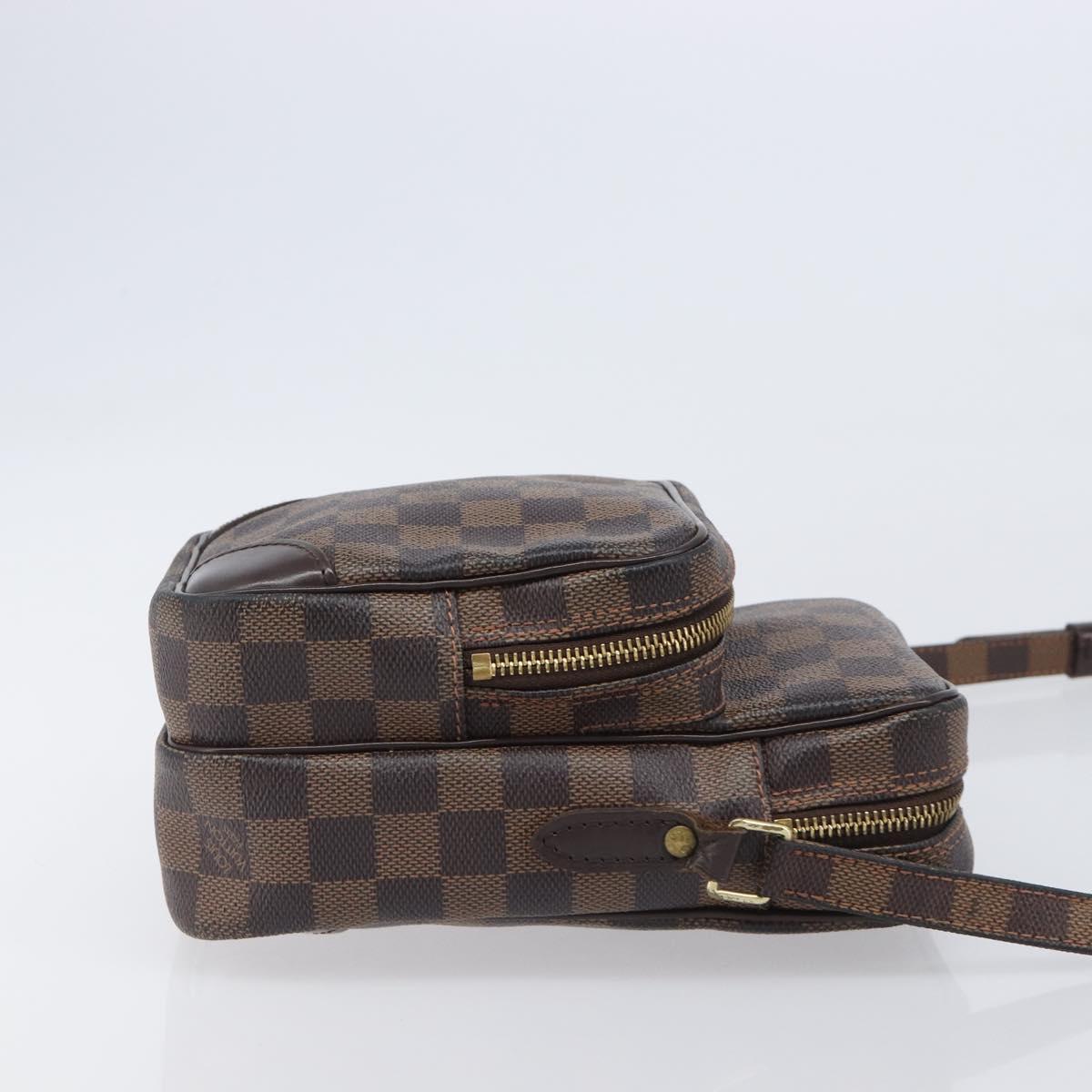 LOUIS VUITTON Damier Ebene Amazon Shoulder Bag N48074 LV Auth 206006A