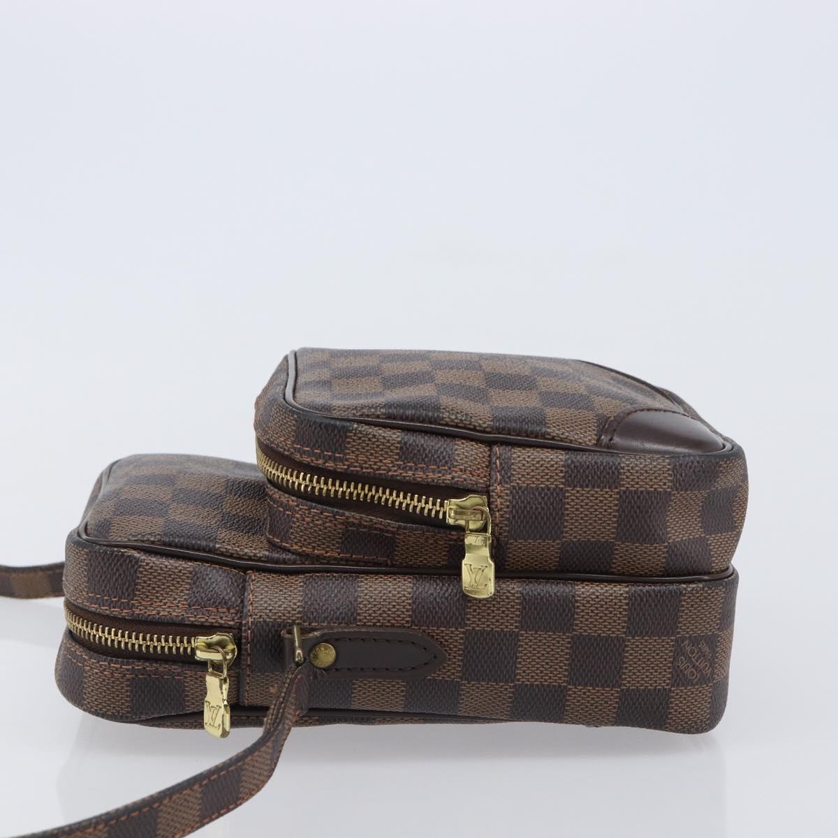 LOUIS VUITTON Damier Ebene Amazon Shoulder Bag N48074 LV Auth 206006A
