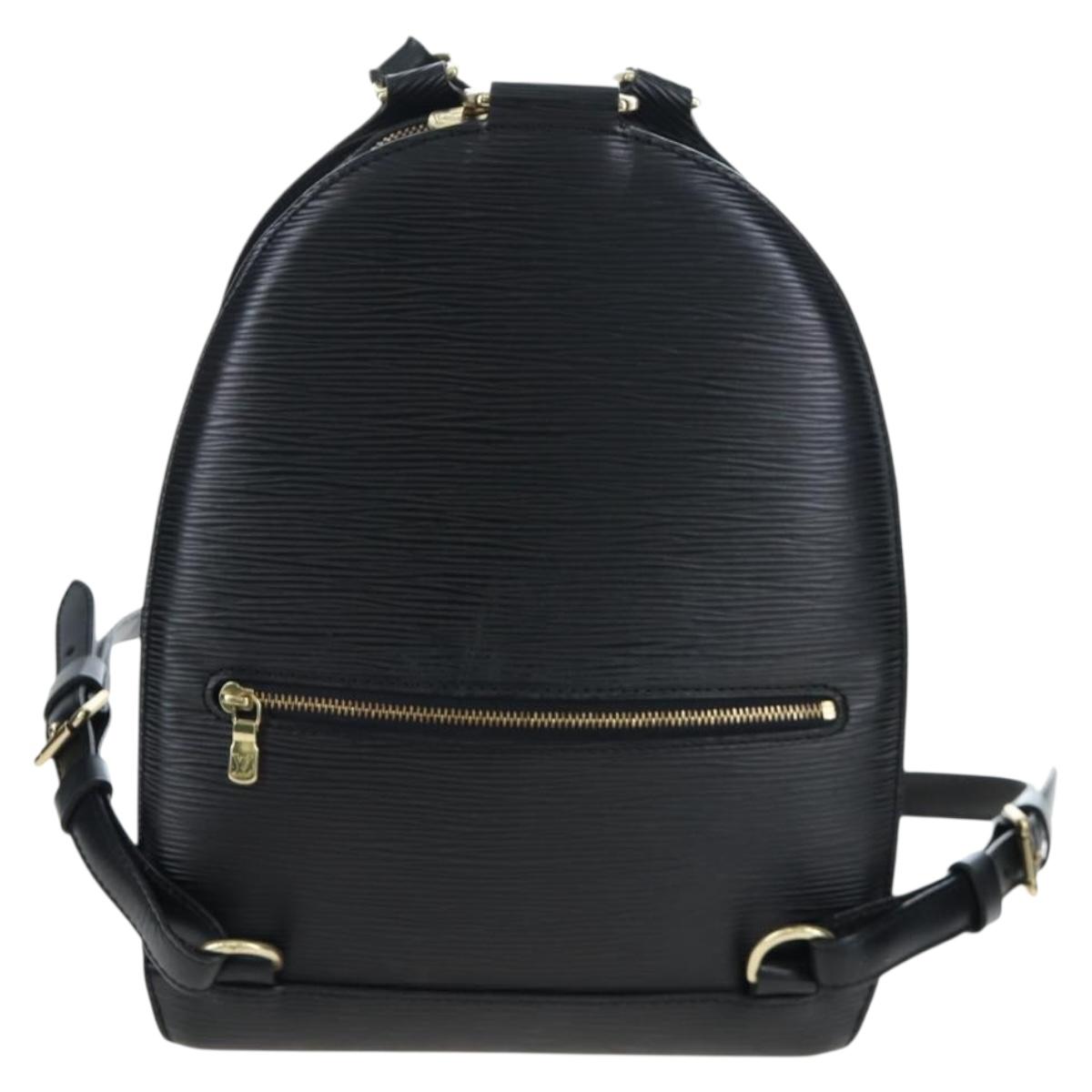 LOUIS VUITTON Epi Mabillon Backpack Black M52232 LV Auth 206007A