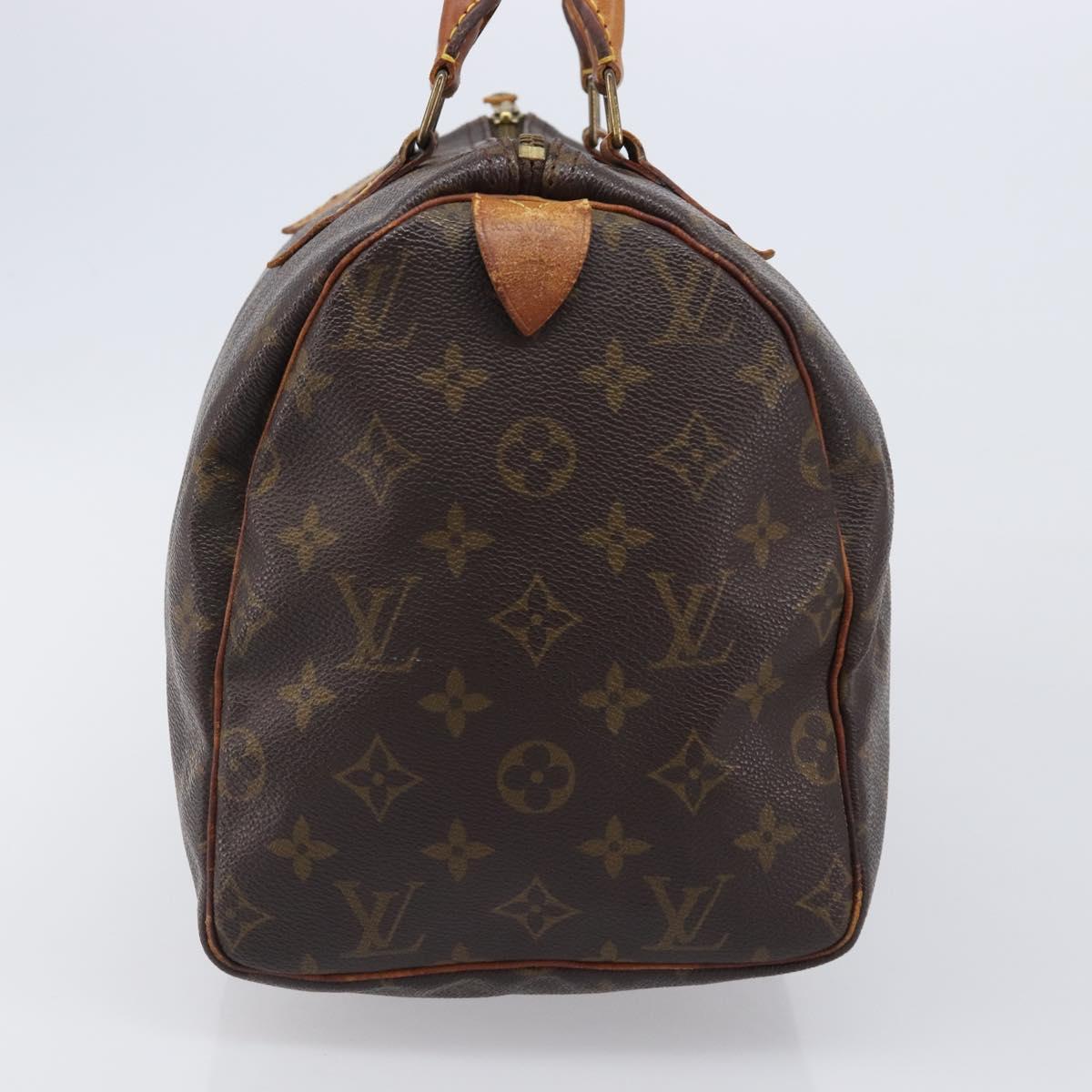 LOUIS VUITTON Monogram Speedy 30 Hand Bag M41526 LV Auth 206029