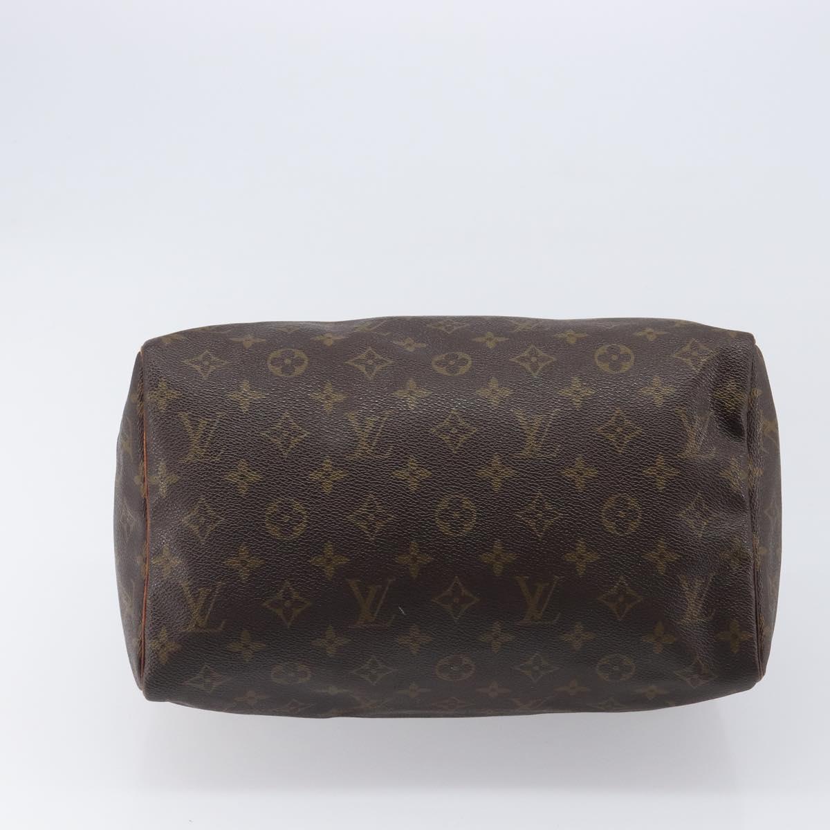 LOUIS VUITTON Monogram Speedy 30 Hand Bag M41526 LV Auth 206029