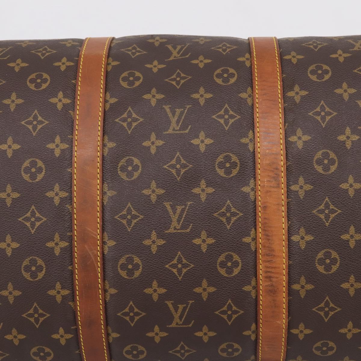 LOUIS VUITTON Monogram Keepall 60 Boston Bag M41422 LV Auth 206035