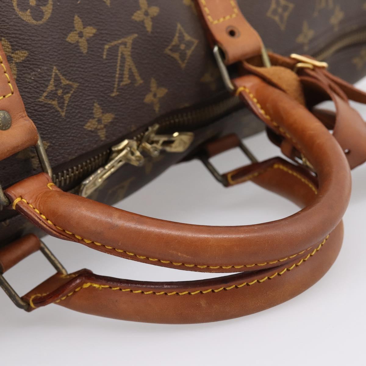 LOUIS VUITTON Monogram Keepall 60 Boston Bag M41422 LV Auth 206035