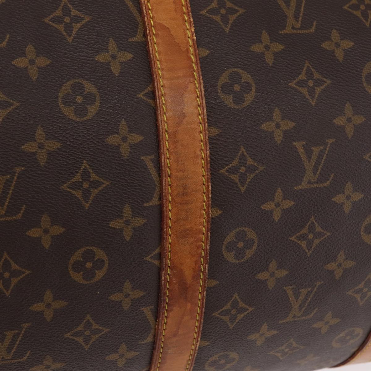 LOUIS VUITTON Monogram Keepall 55 Boston Bag M41424 LV Auth 206036