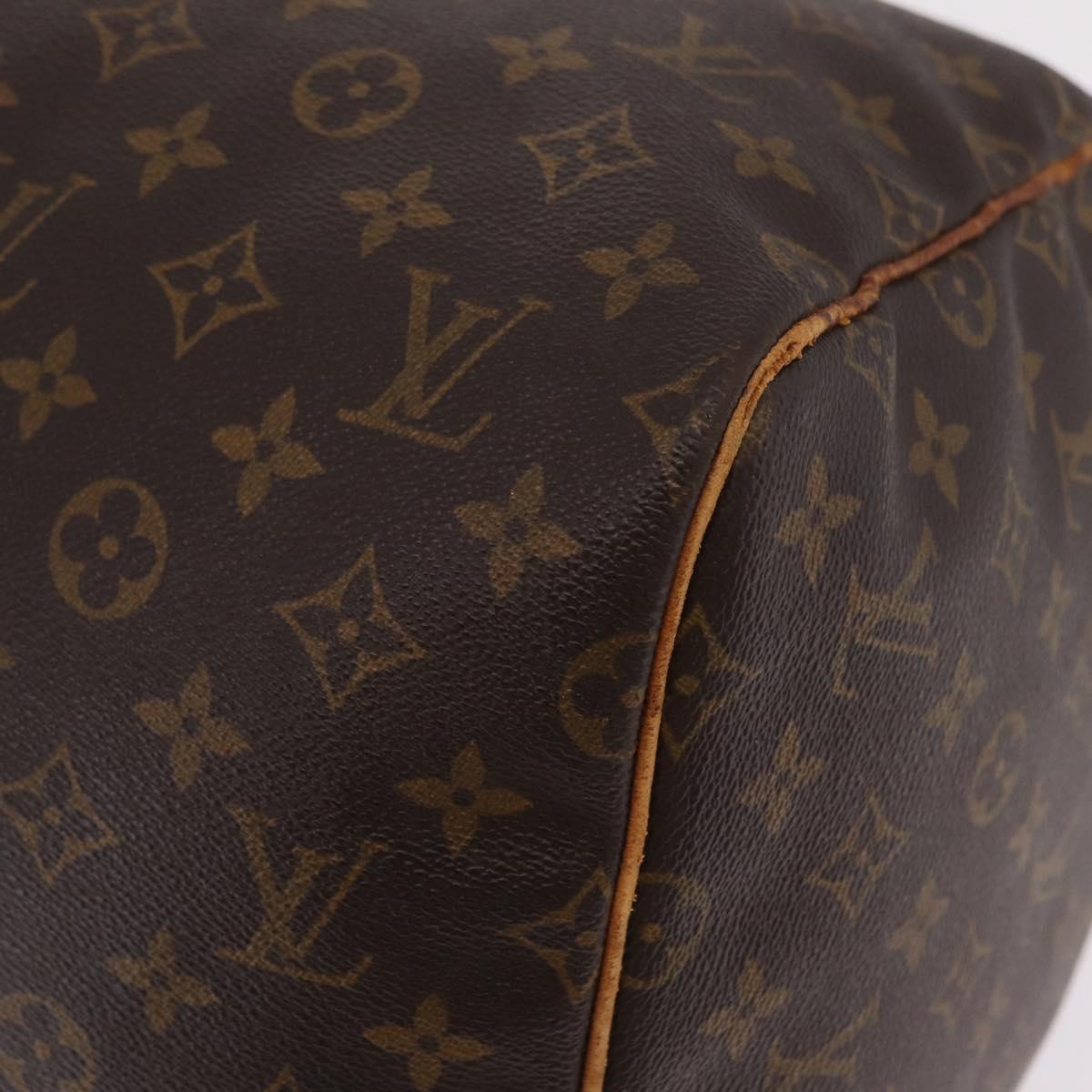 LOUIS VUITTON Monogram Keepall 55 Boston Bag M41424 LV Auth 206036