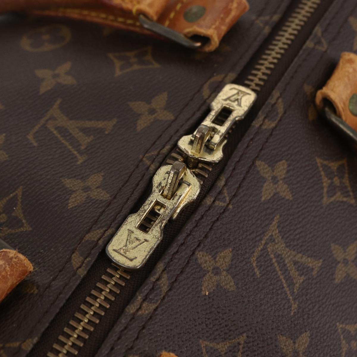 LOUIS VUITTON Monogram Keepall 55 Boston Bag M41424 LV Auth 206036