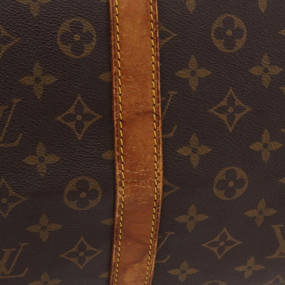 LOUIS VUITTON Monogram Keepall 55 Boston Bag M41424 LV Auth 206036