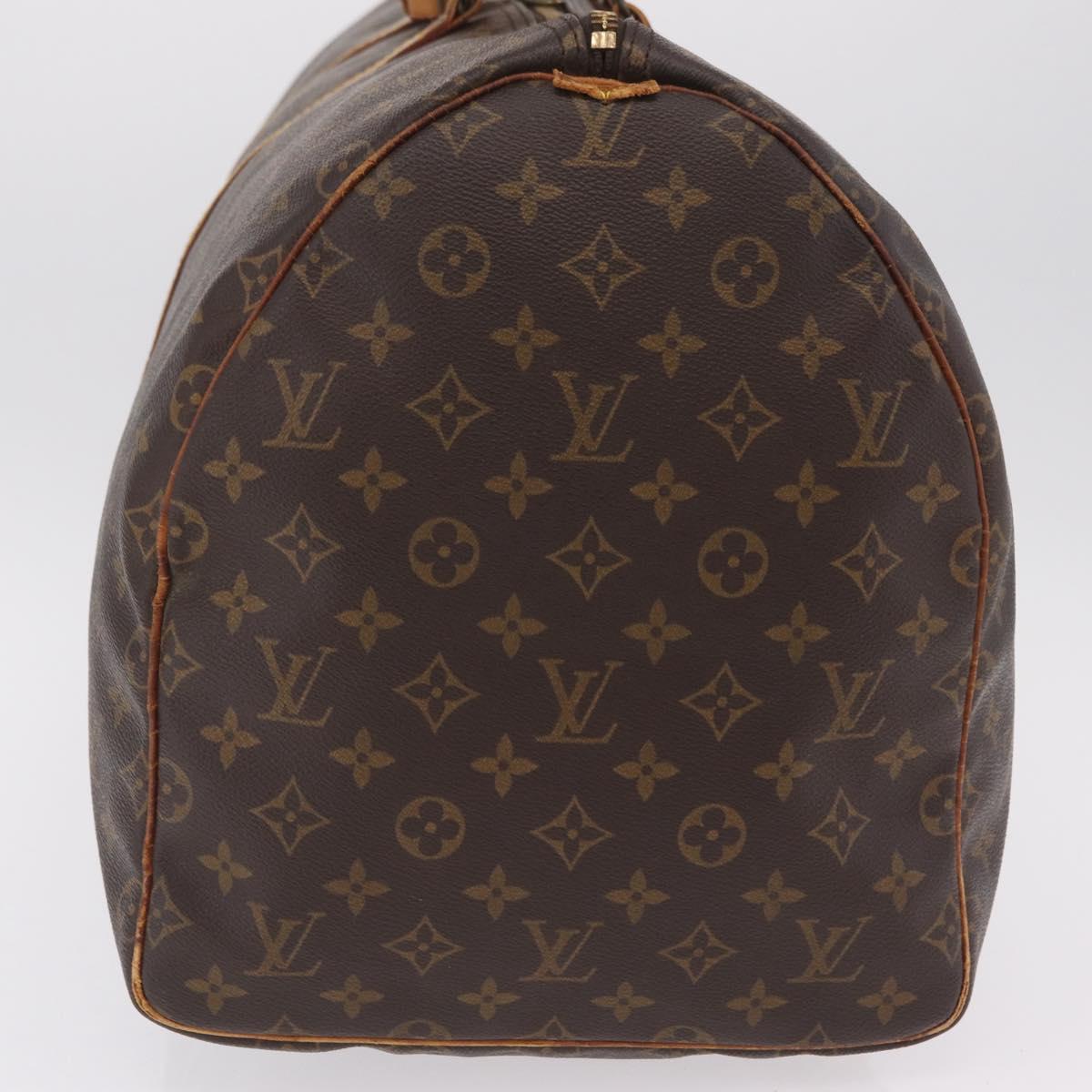LOUIS VUITTON Monogram Keepall 55 Boston Bag M41424 LV Auth 206036