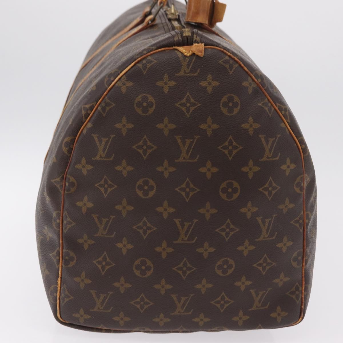 LOUIS VUITTON Monogram Keepall 55 Boston Bag M41424 LV Auth 206036