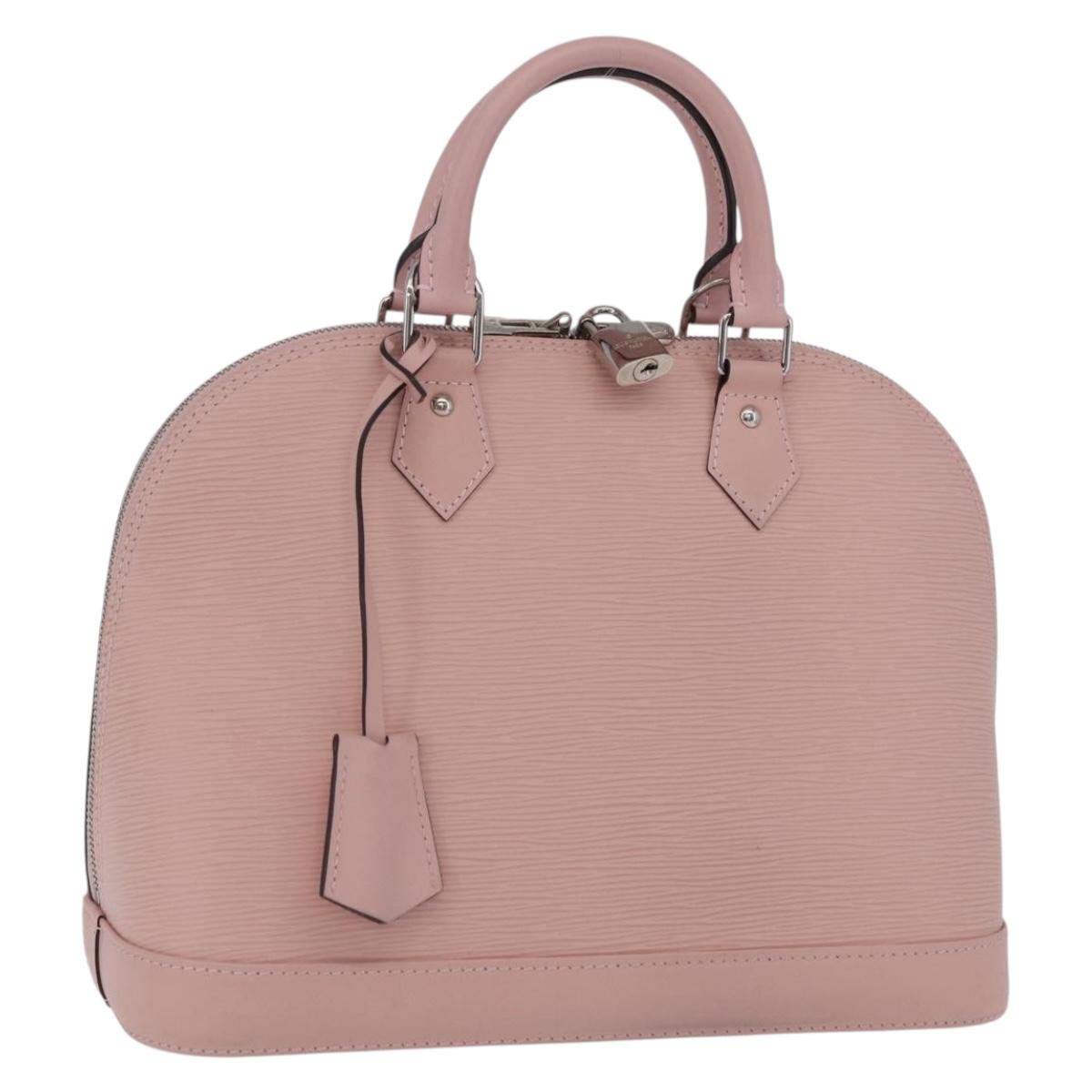 LOUIS VUITTON Epi Alma PM Hand Bag Rose Claire M41323 LV Auth 206051V
