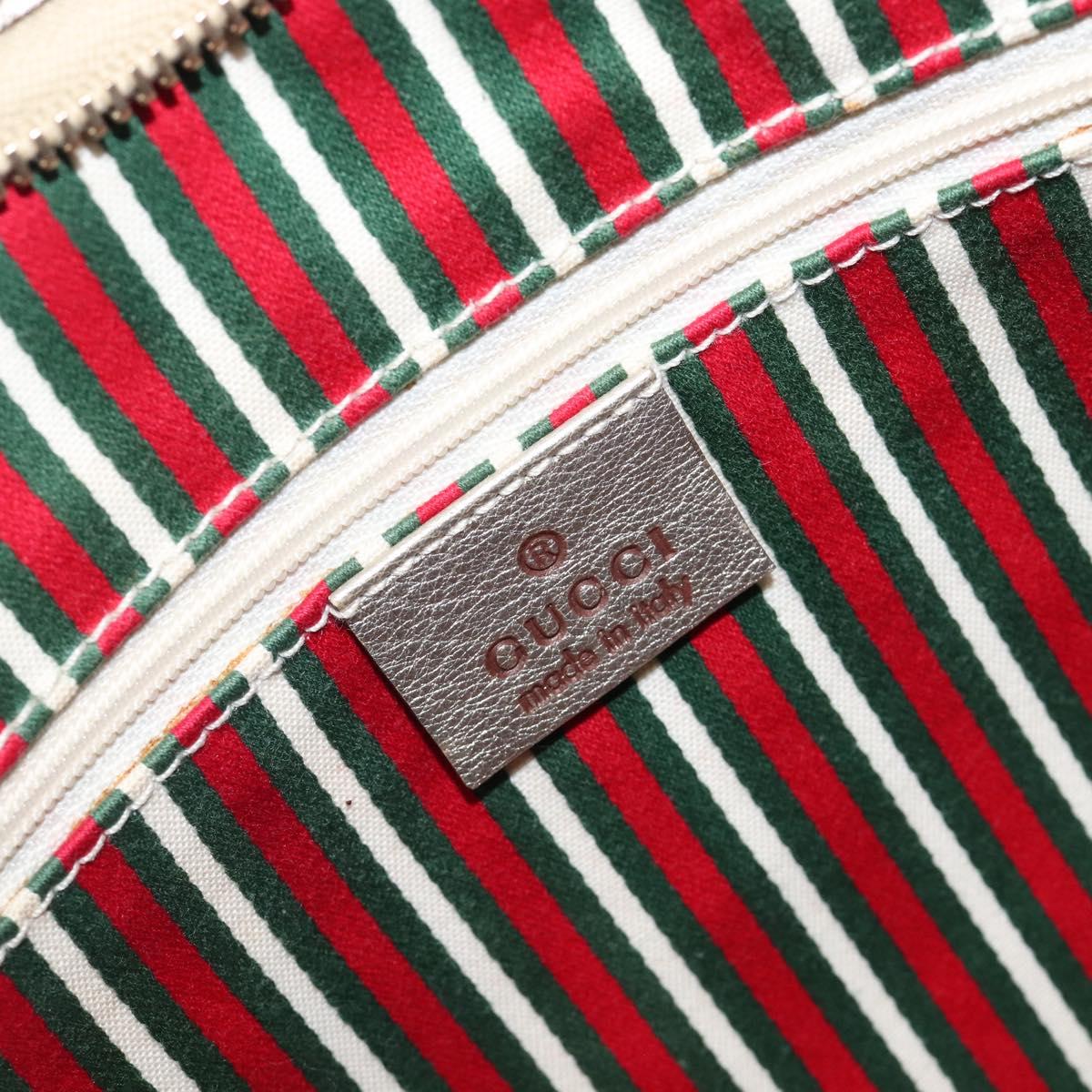 GUCCI GG Canvas Shoulder Bag Beige Gold 130738 Auth 206053V