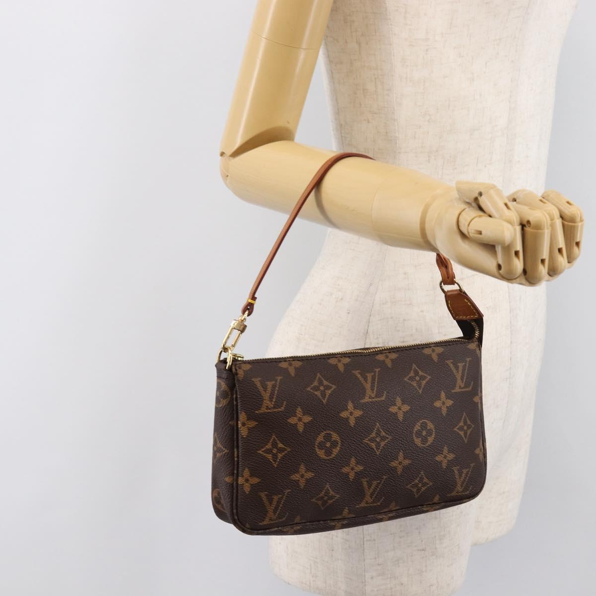 LOUIS VUITTON Monogram Pochette Accessoires Pouch M51980 LV Auth 206059A