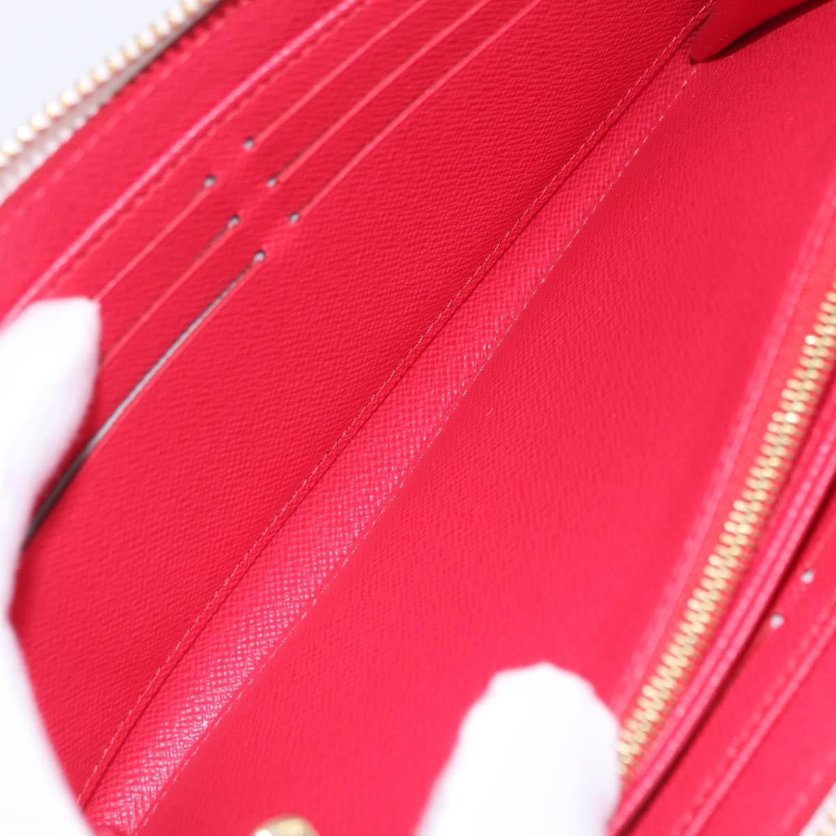 LOUIS VUITTON Monogram Cherry Zippy Long Wallet White M14240 LV Auth 206069SAM