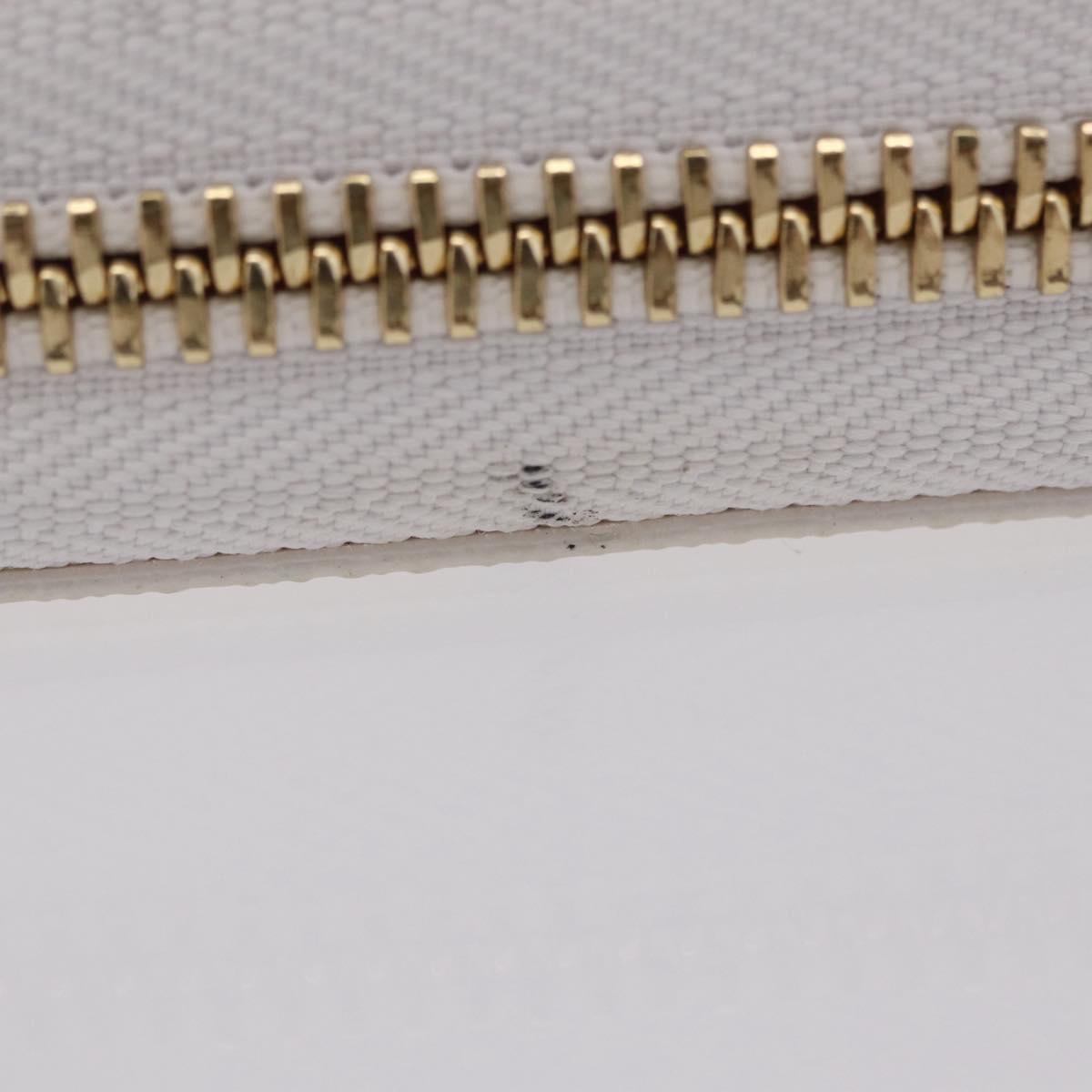 LOUIS VUITTON Monogram Cherry Zippy Long Wallet White M14240 LV Auth 206069SAM