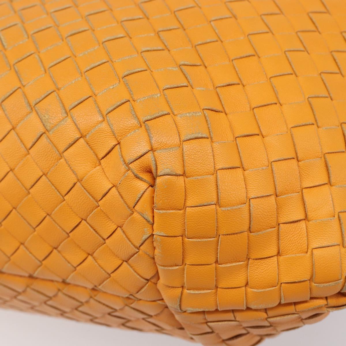 BOTTEGA VENETA INTRECCIATO Capri Tote Bag Leather Orange Auth 206070V