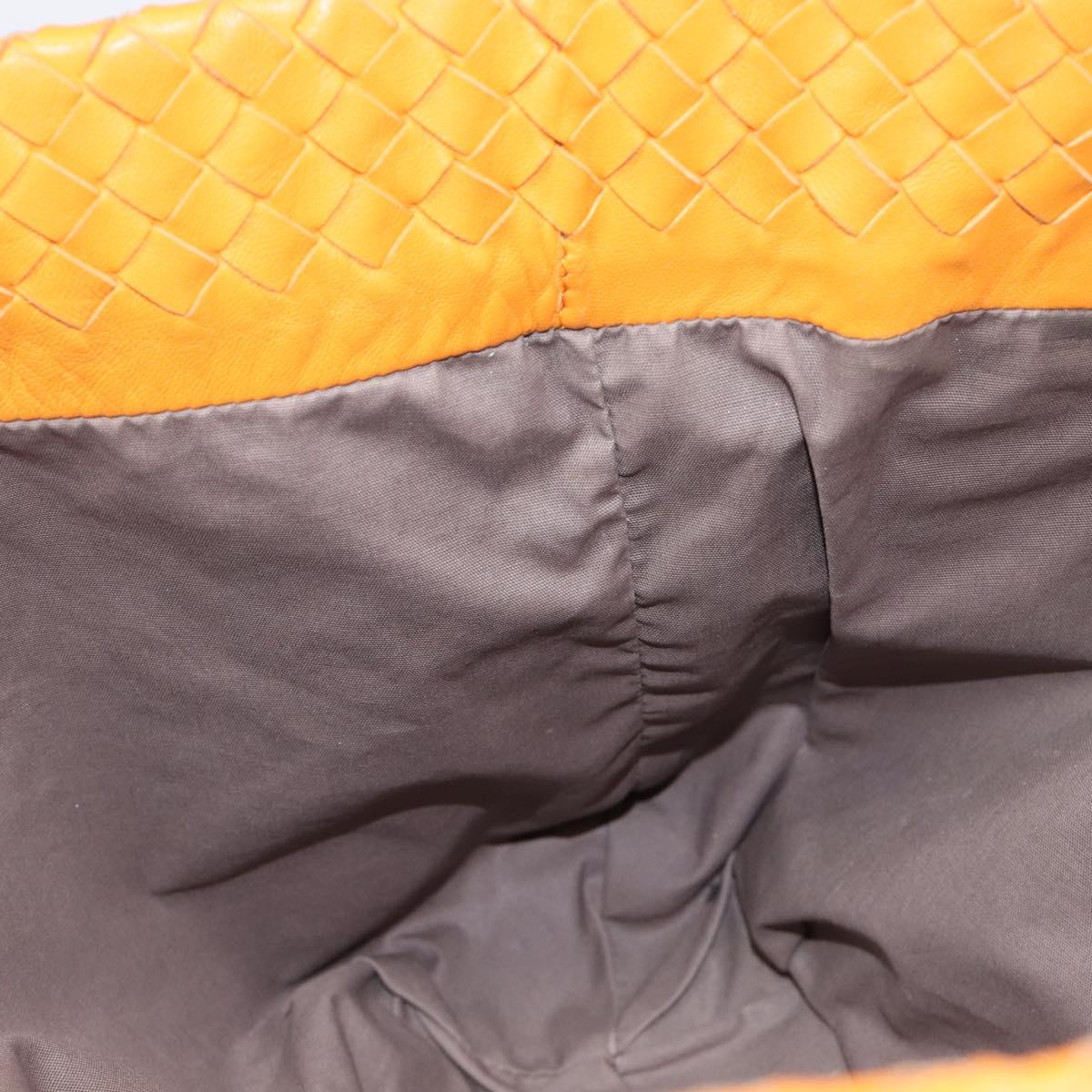 BOTTEGA VENETA INTRECCIATO Capri Tote Bag Leather Orange Auth 206070V